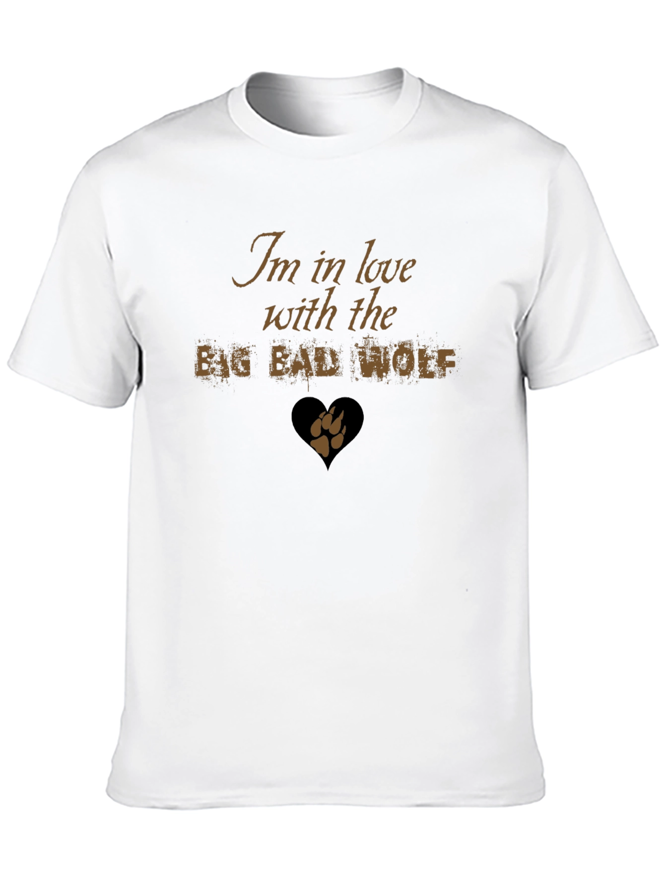 Black I'm in Love with the Big Bad Wolf T-Shirt view 10