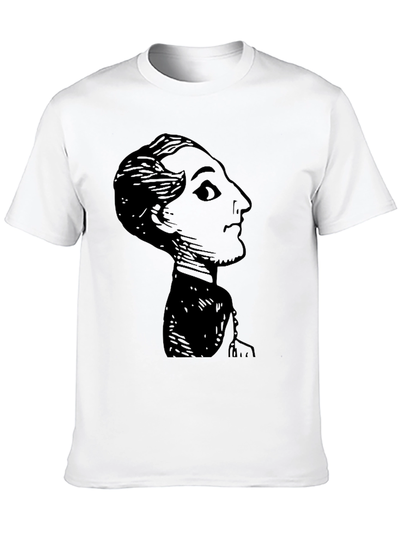 Black Vintage Silhouette Graphic Black T-Shirt view 10