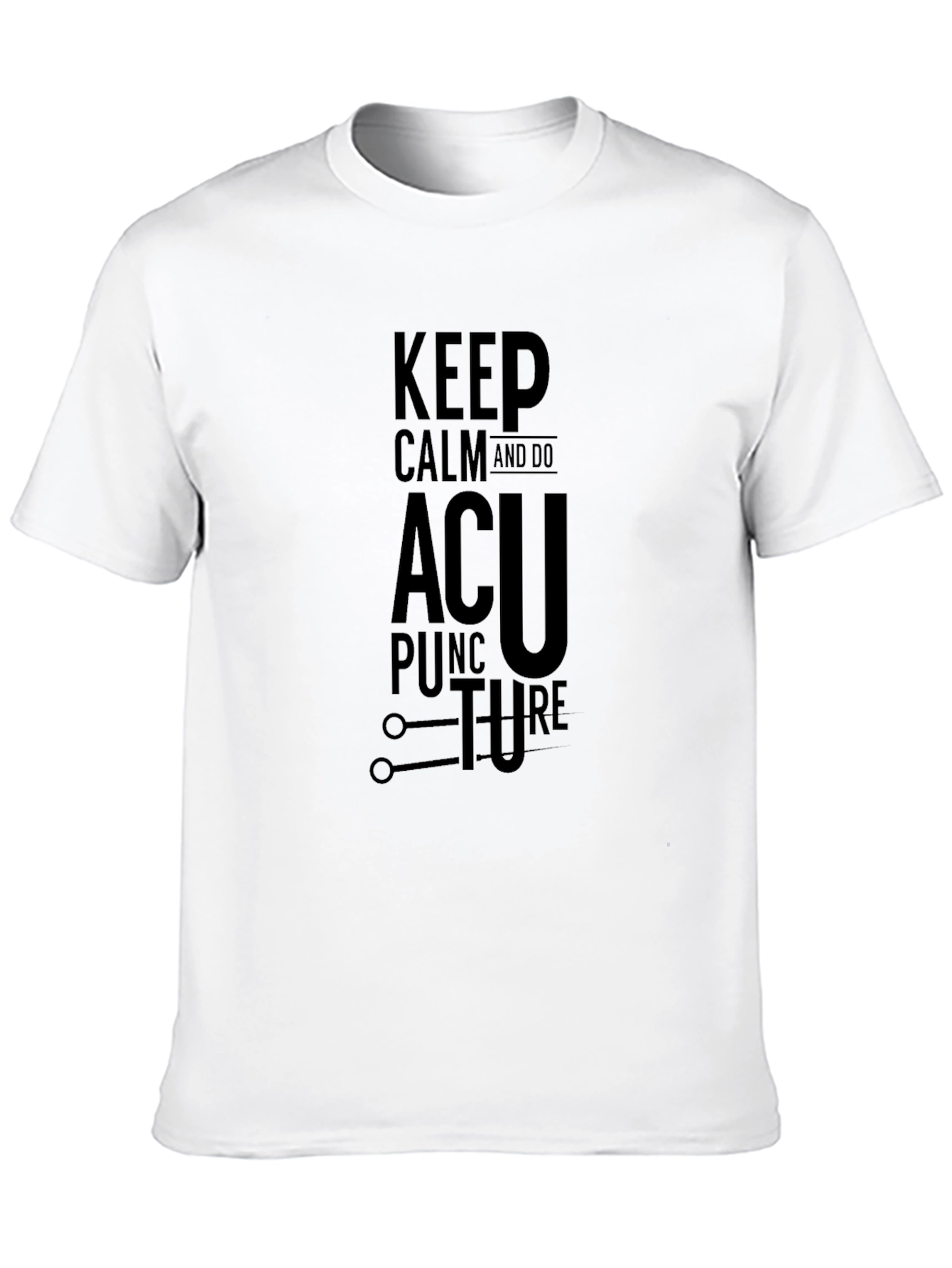 Black Keep Calm and Do Acupuncture T-Shirt view 10