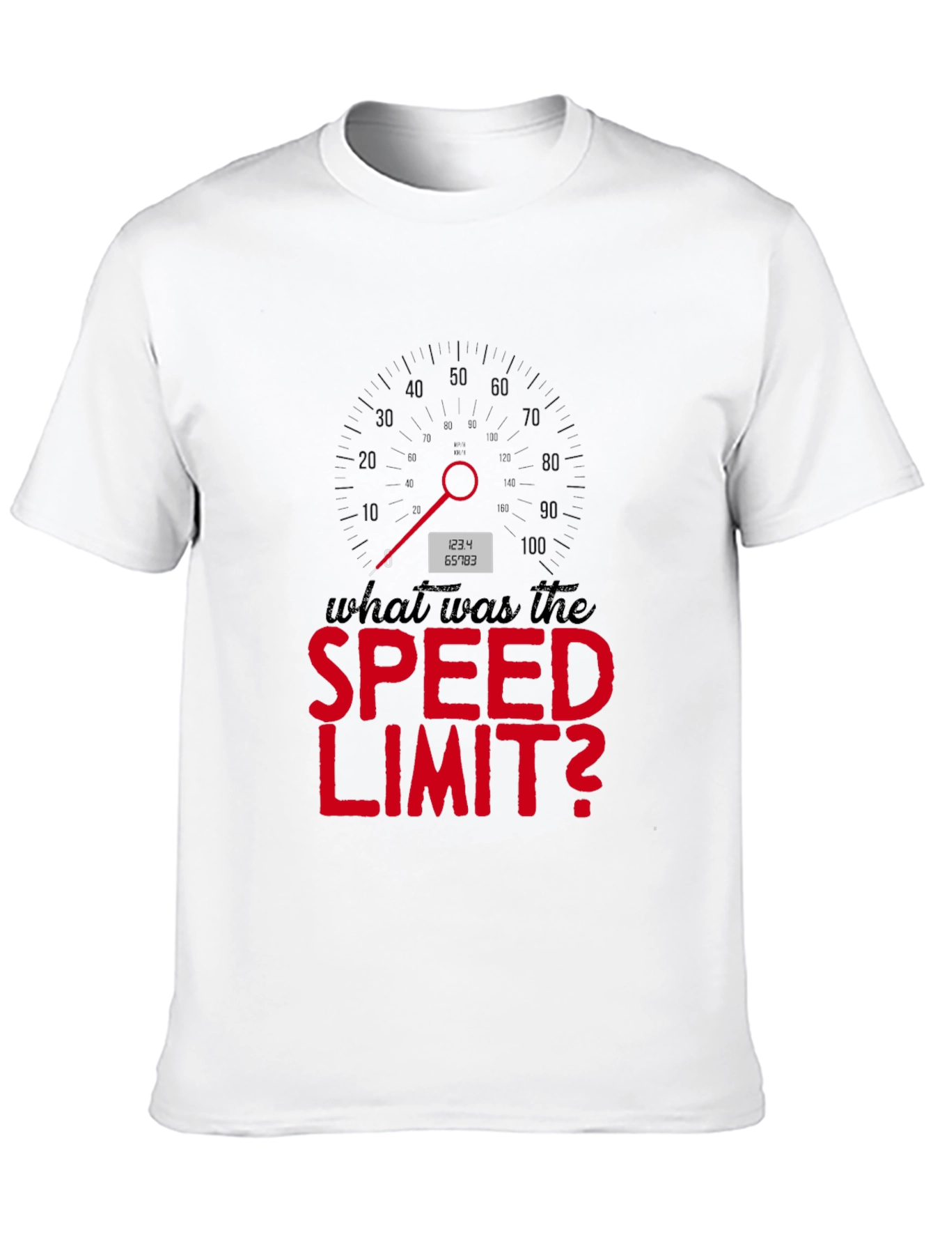 Black What Was the Speed Limit T-Shirt view 10