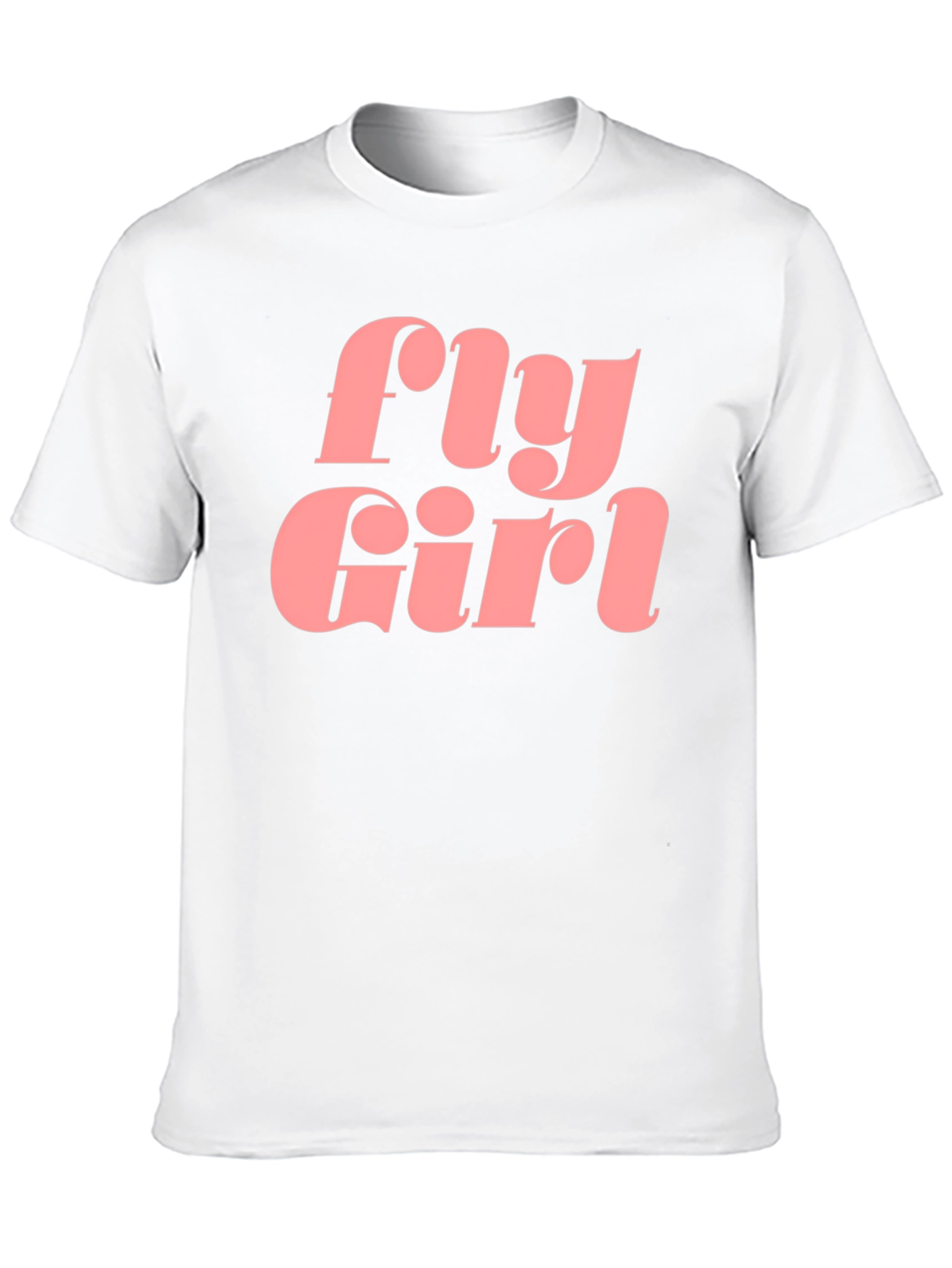 Black Fly Girl Graphic Tee - Retro Style Black T-Shirt view 10