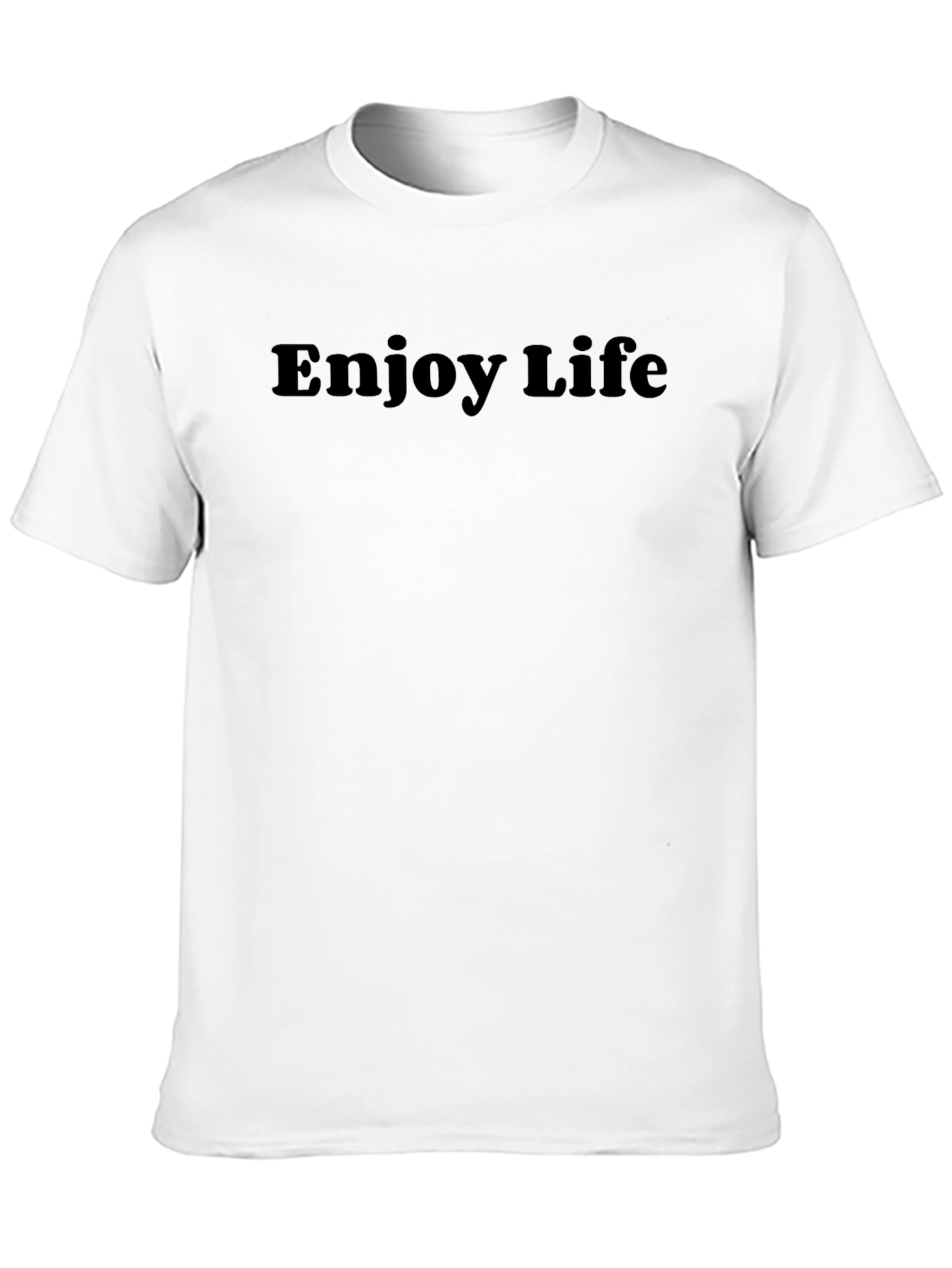 Black Enjoy Life Black Graphic T-Shirt view 10
