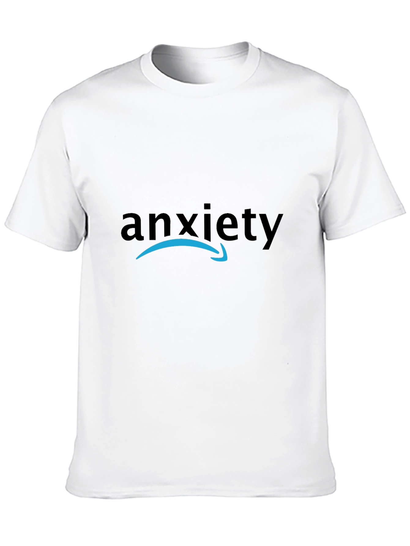 Black Anxiety Amazon Logo T-Shirt - Soft Cotton Blend view 10