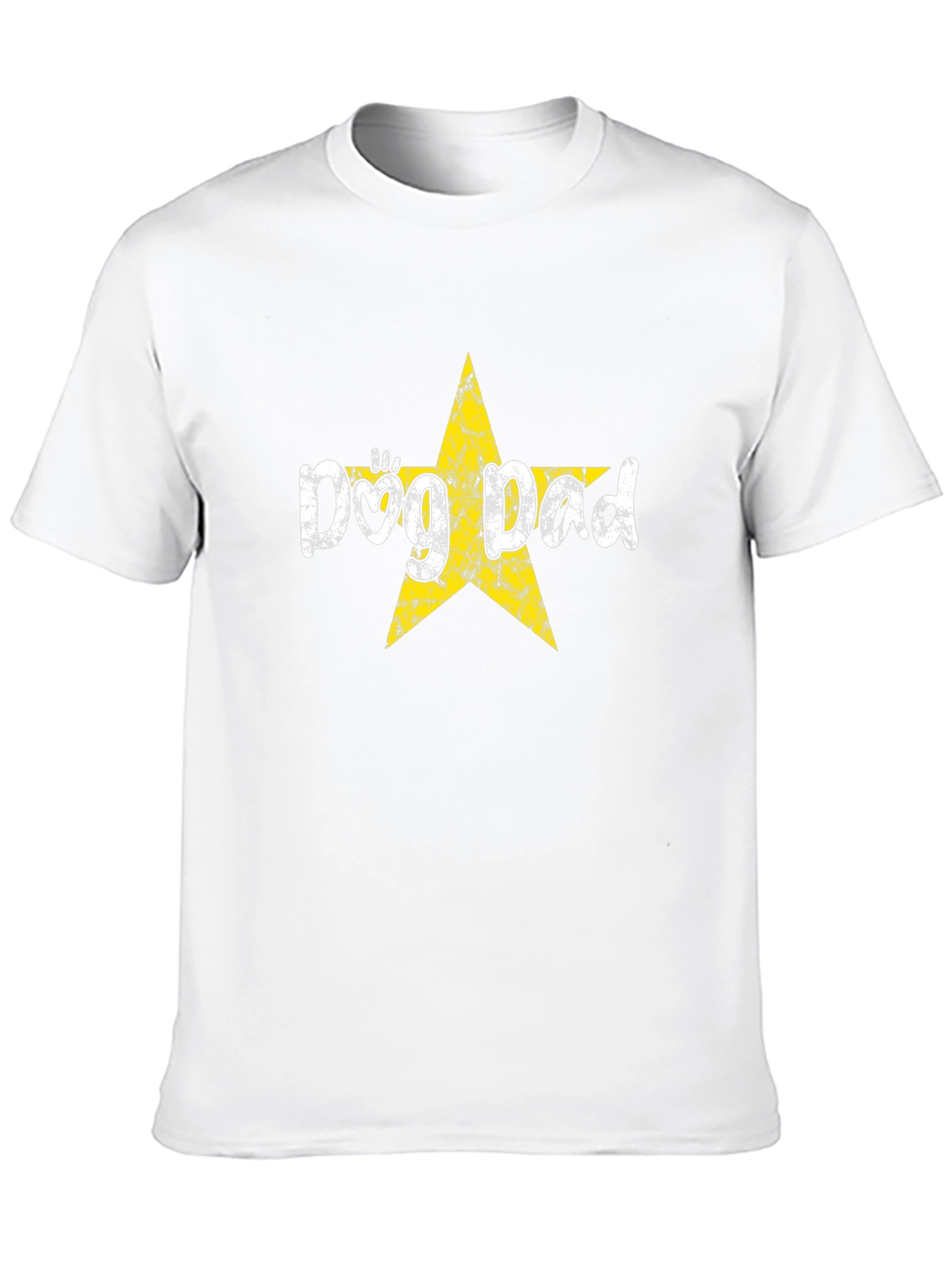 Dog Dad Star Graphic Tee -  Casual Comfort - 10