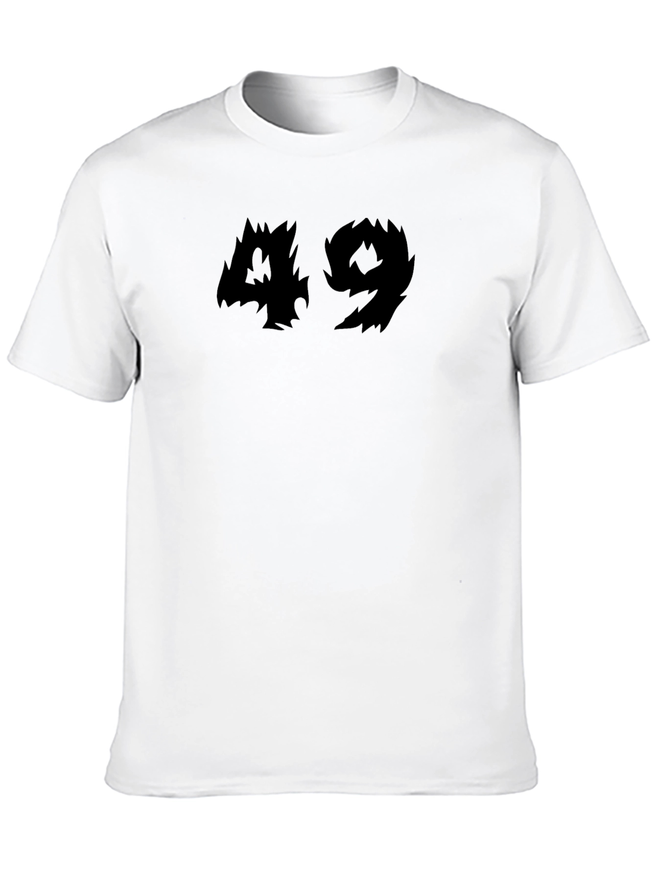 Black Edgy Black 49 Graphic Tee - Men's Fashion view 10