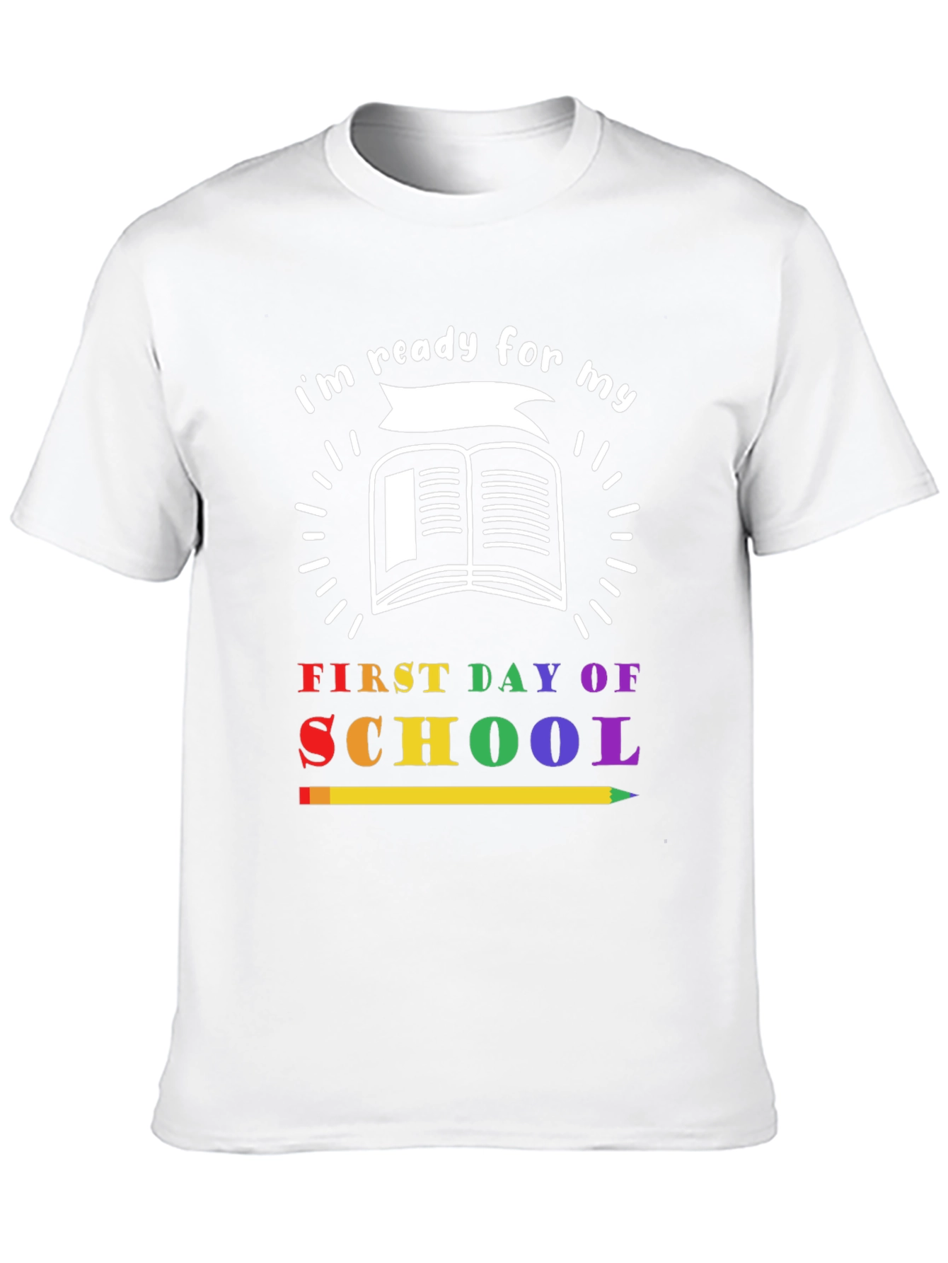 Black Ready for First Day of School T-Shirt view 10