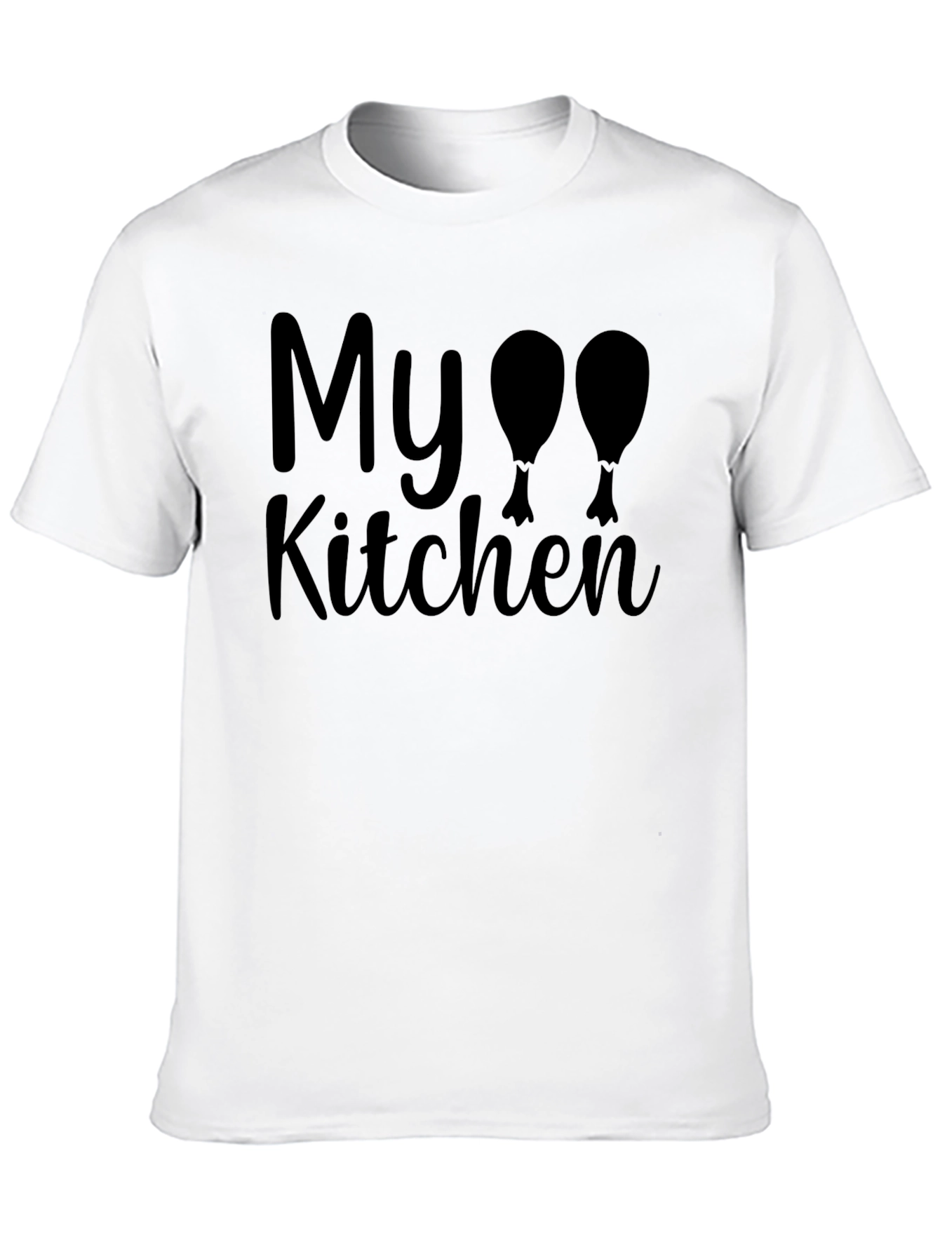Black My Kitchen Turkey Leg T-Shirt view 10