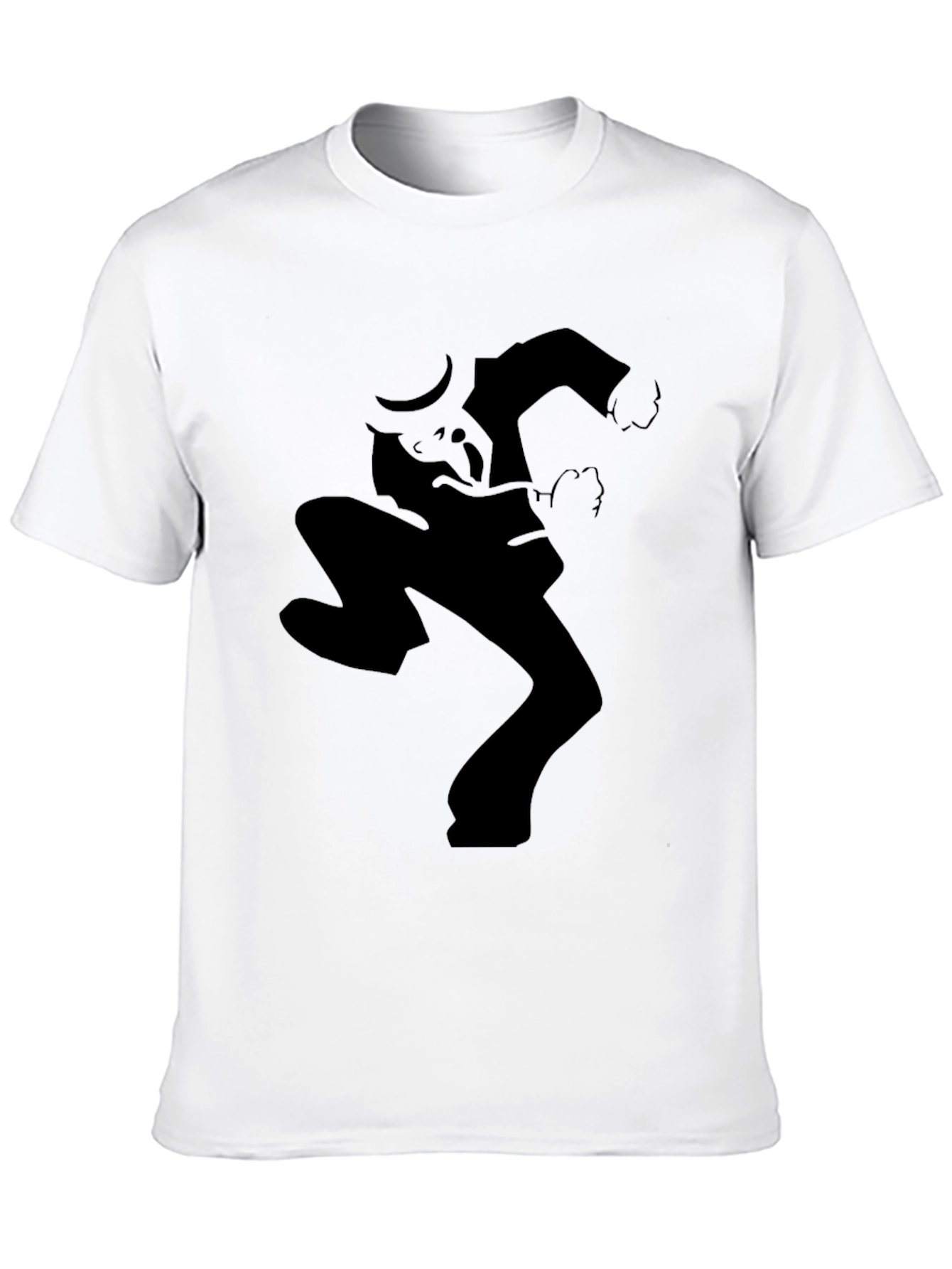 Black Silhouette Dance Graphic Tee - Black Casual Style view 10