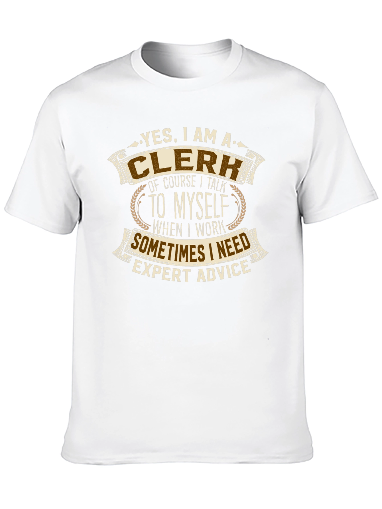 Black Clerk T-Shirt: Yes, I Talk To Myself! view 10