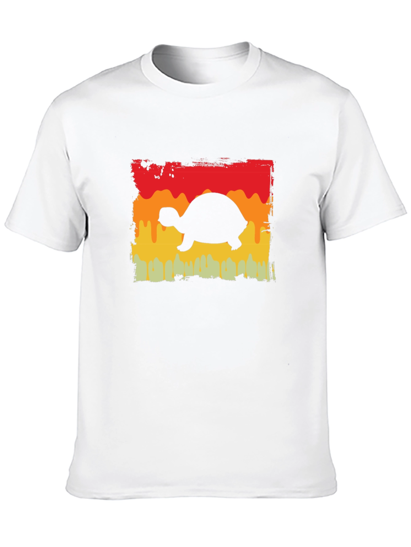 Black Retro Turtle Graphic Tee - Black view 10