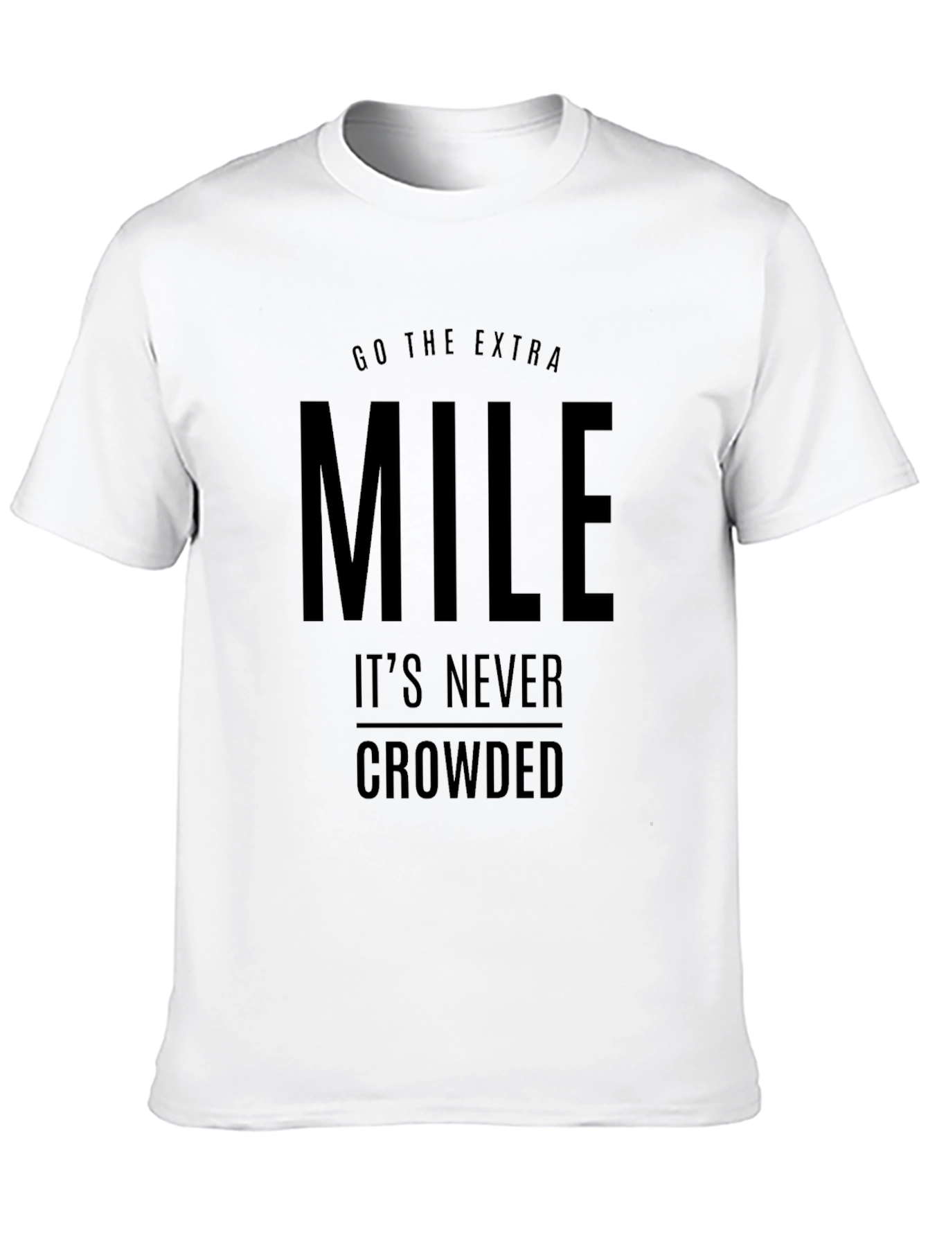 Black Go The Extra Mile Black Graphic Tee view 10