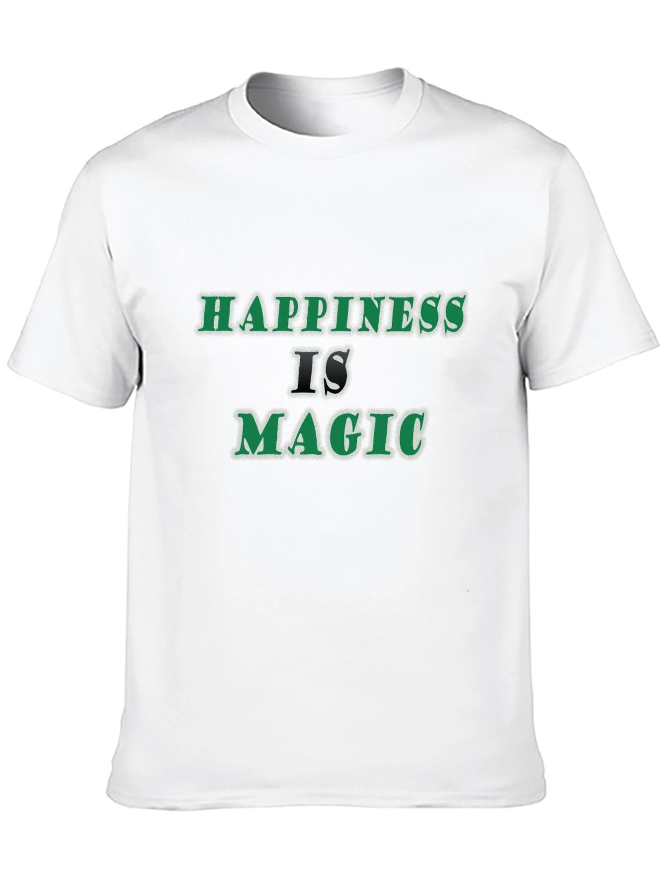 Black Happiness is Magic Black T-Shirt view 10