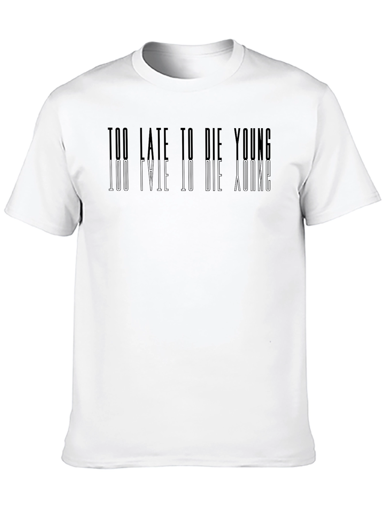Black Too Late to Die Young Graphic Tee - Black view 10