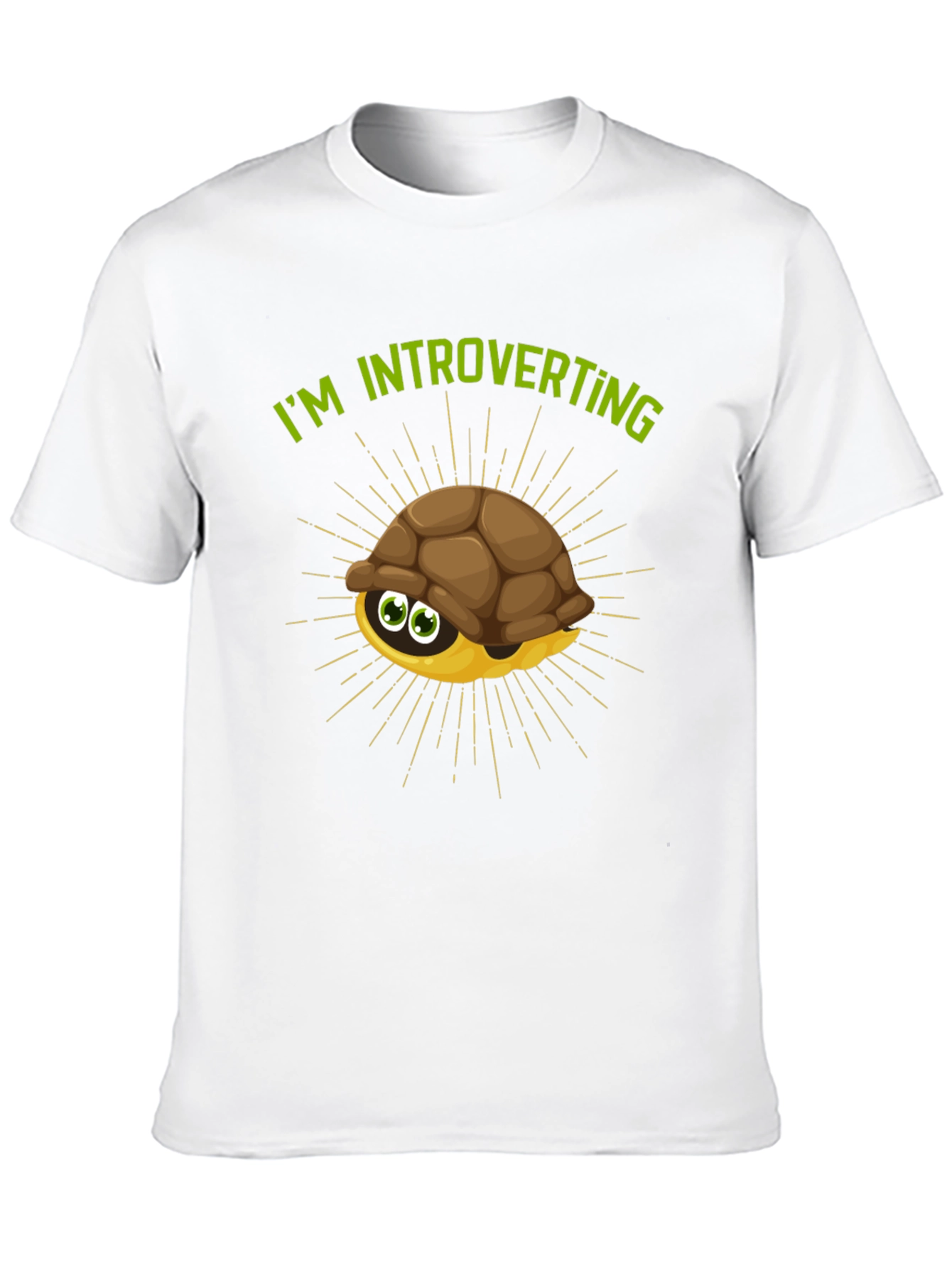 Black Introverting Turtle Graphic Tee - Black view 10