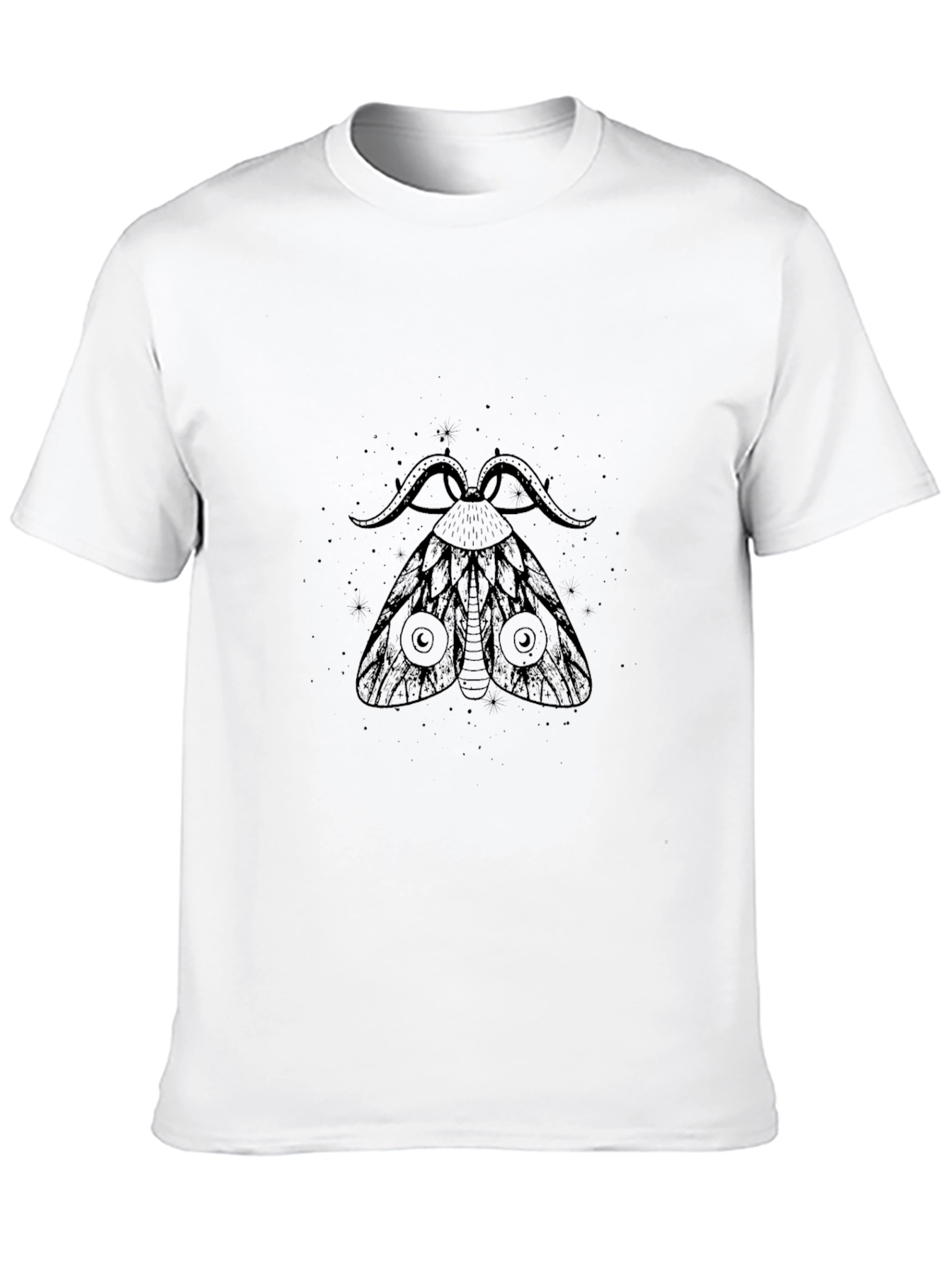 Black Moth Graphic Black T-Shirt view 10