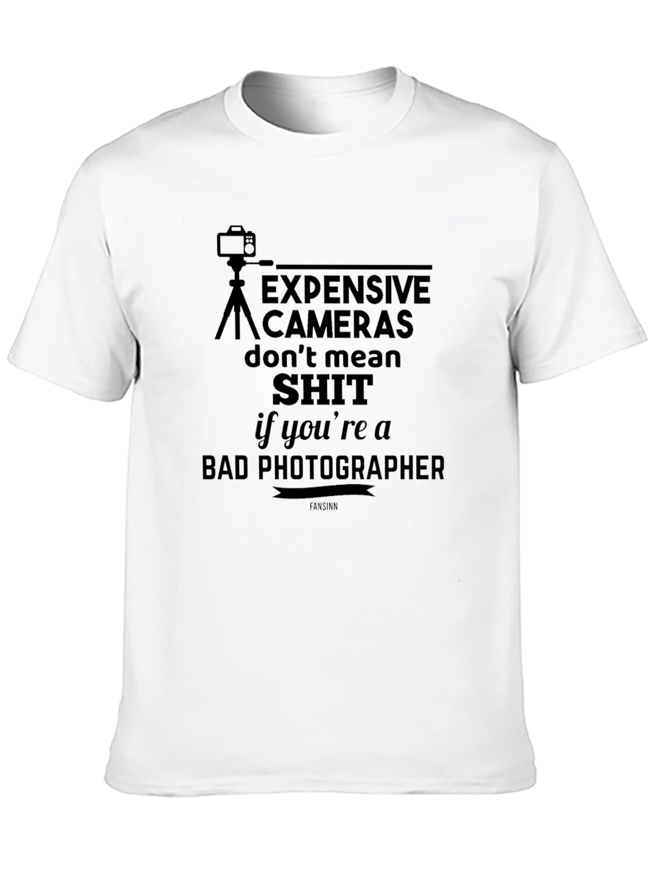 Black Photographer Humor T-Shirt: Expensive Cameras Don't Mean... view 10