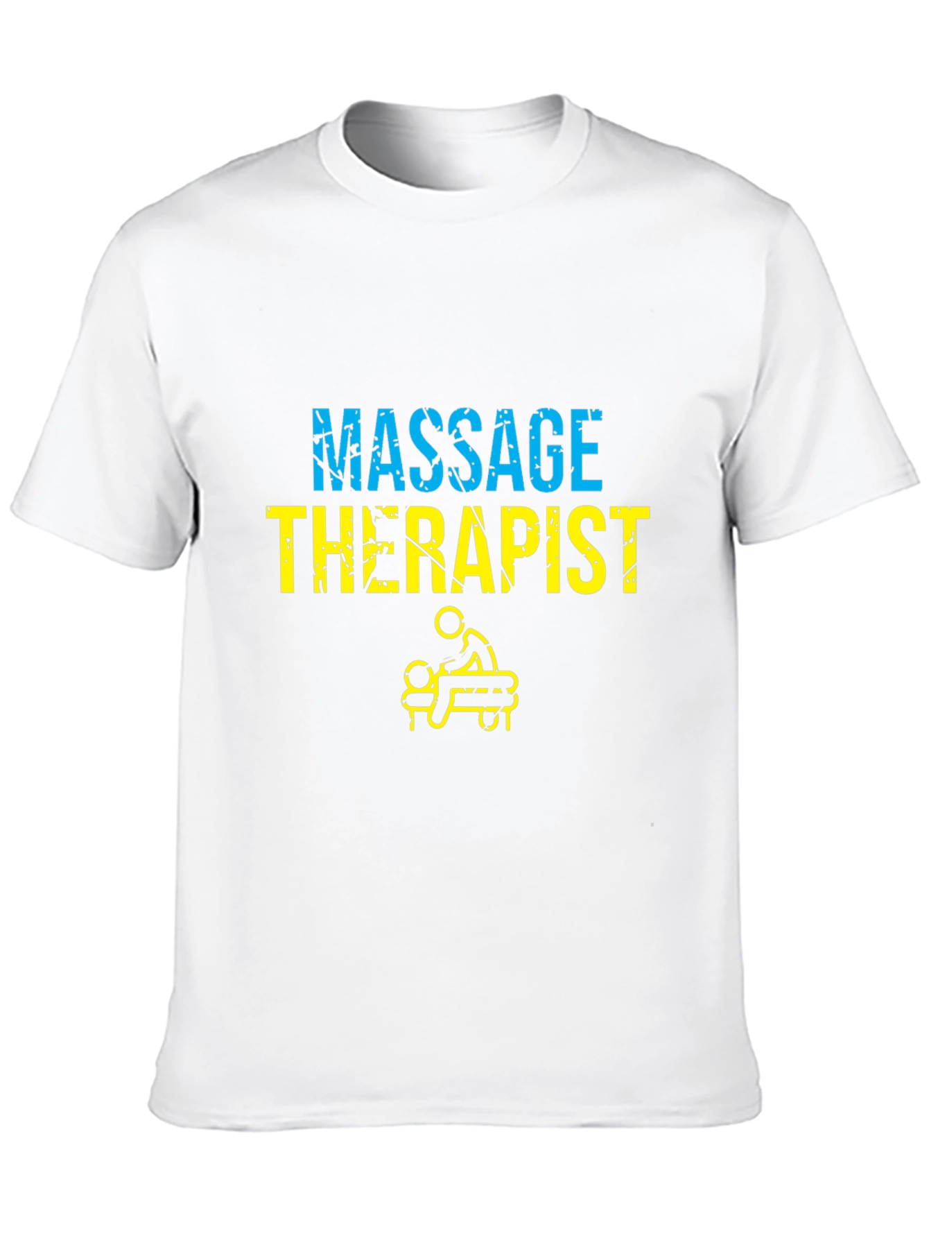 Black Massage Therapist Graphic Tee - Unisex Black T-Shirt view 10