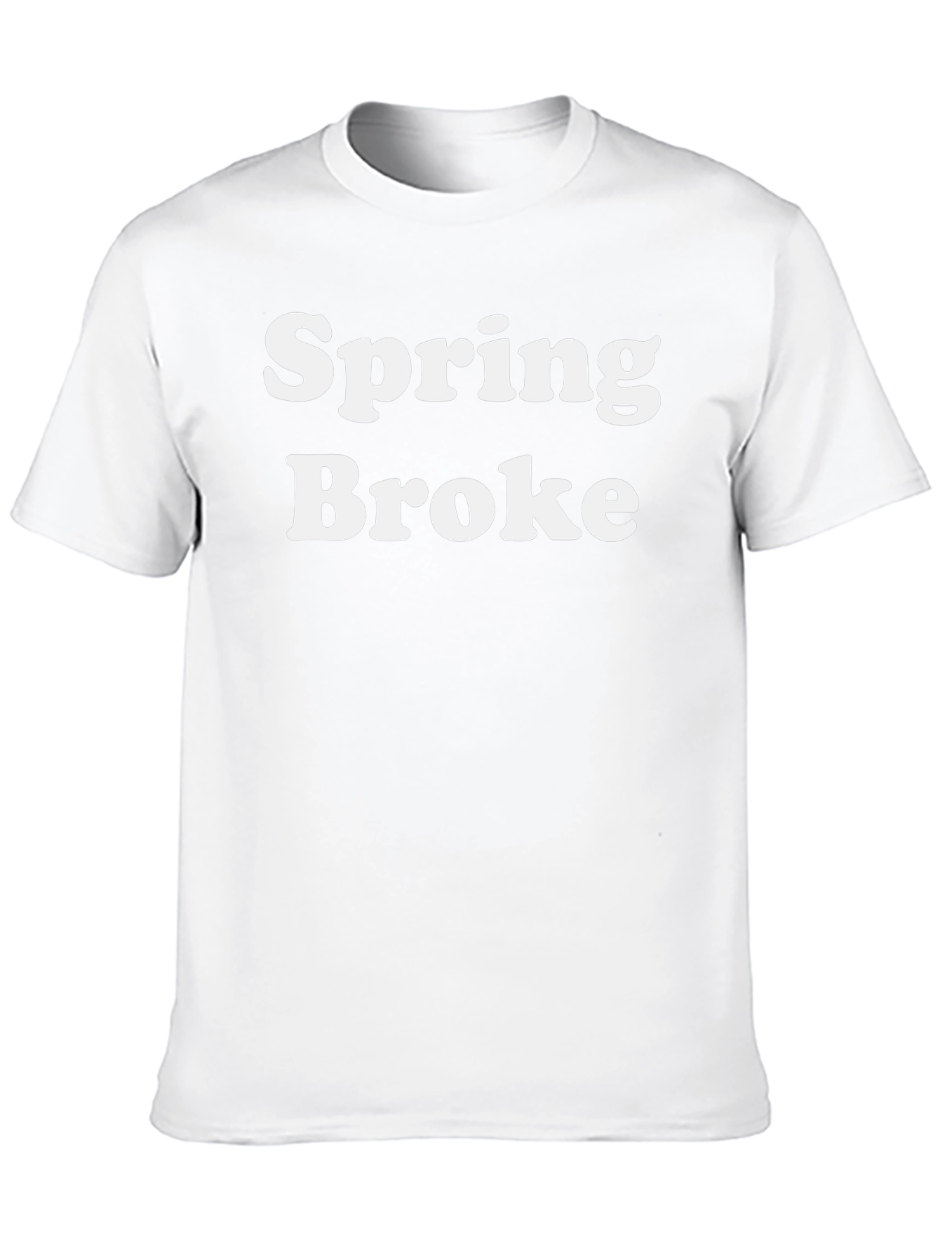 Black Spring Broke Black Graphic T-Shirt view 10