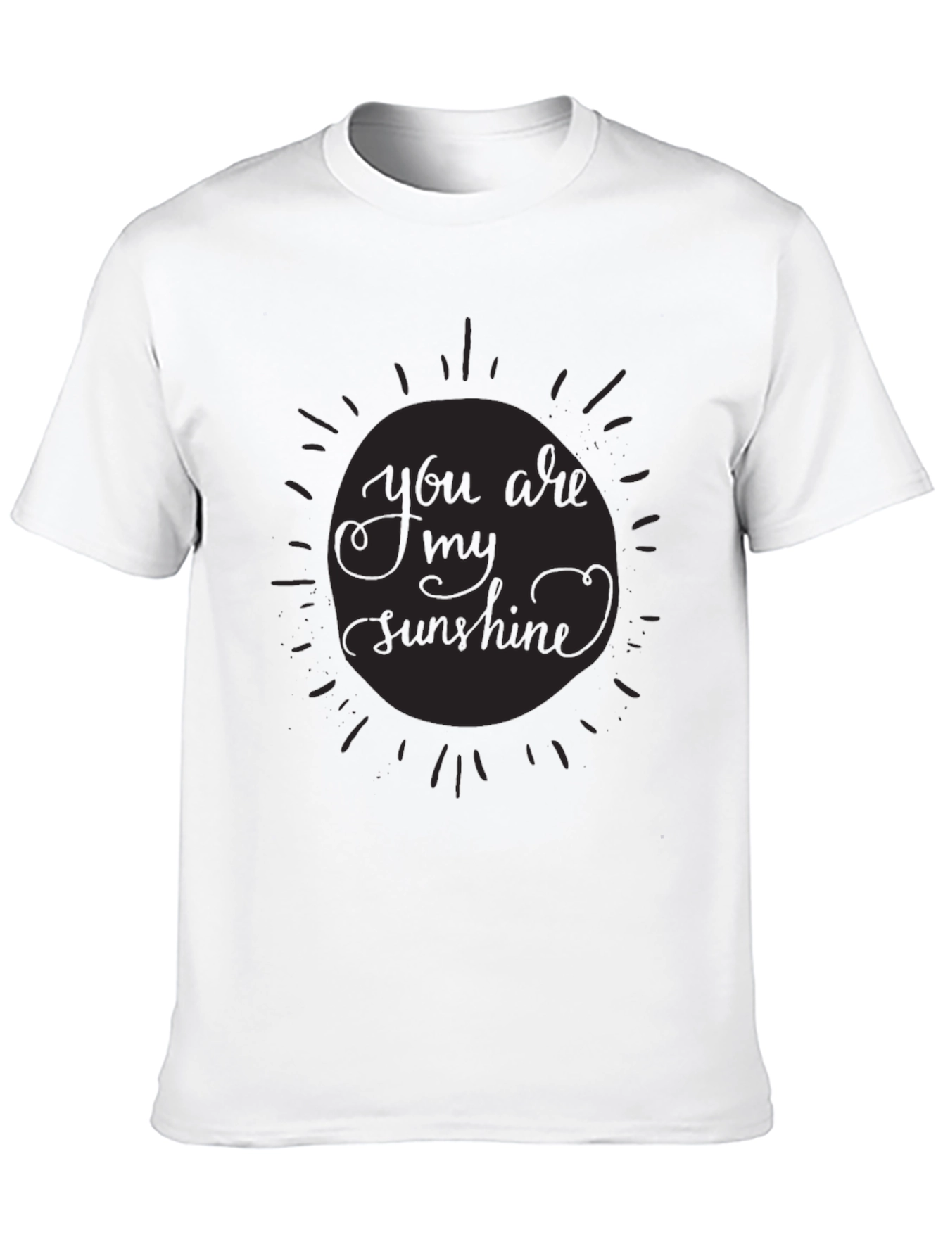 Black Sunshine Graphic Tee - Stylish Black T-Shirt view 10