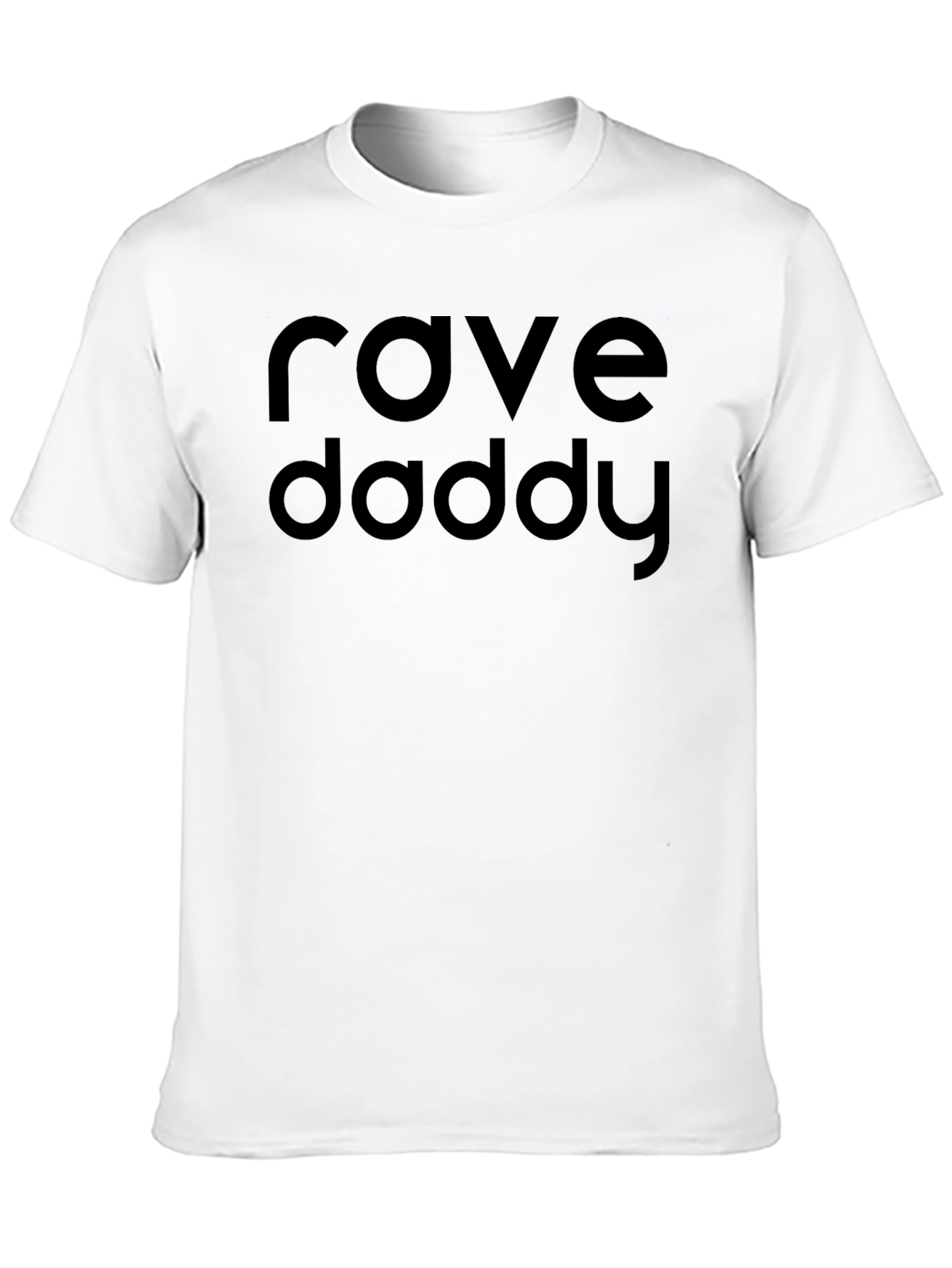 Black Rave Daddy Graphic Tee - Bold Black T-Shirt view 10