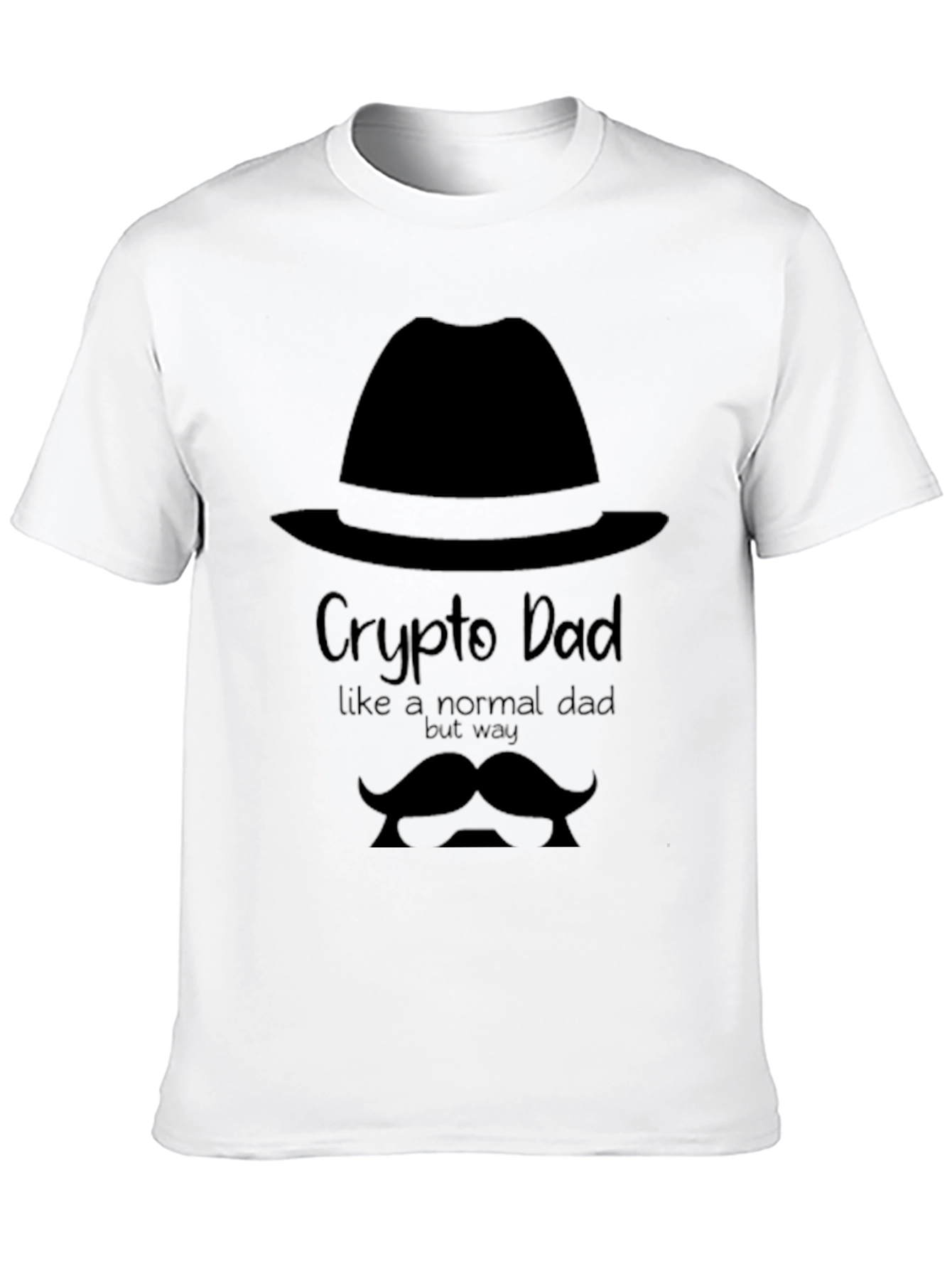 Black Crypto Dad T-Shirt: Funny Crypto Father's Day Gift view 10