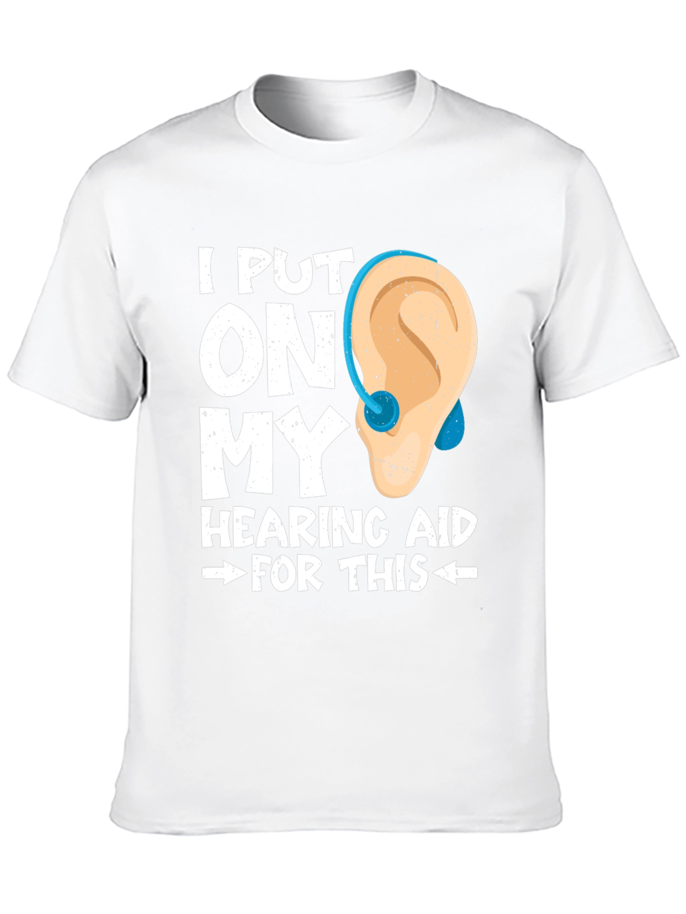 Black I Put On My Hearing Aid For This T-Shirt view 10