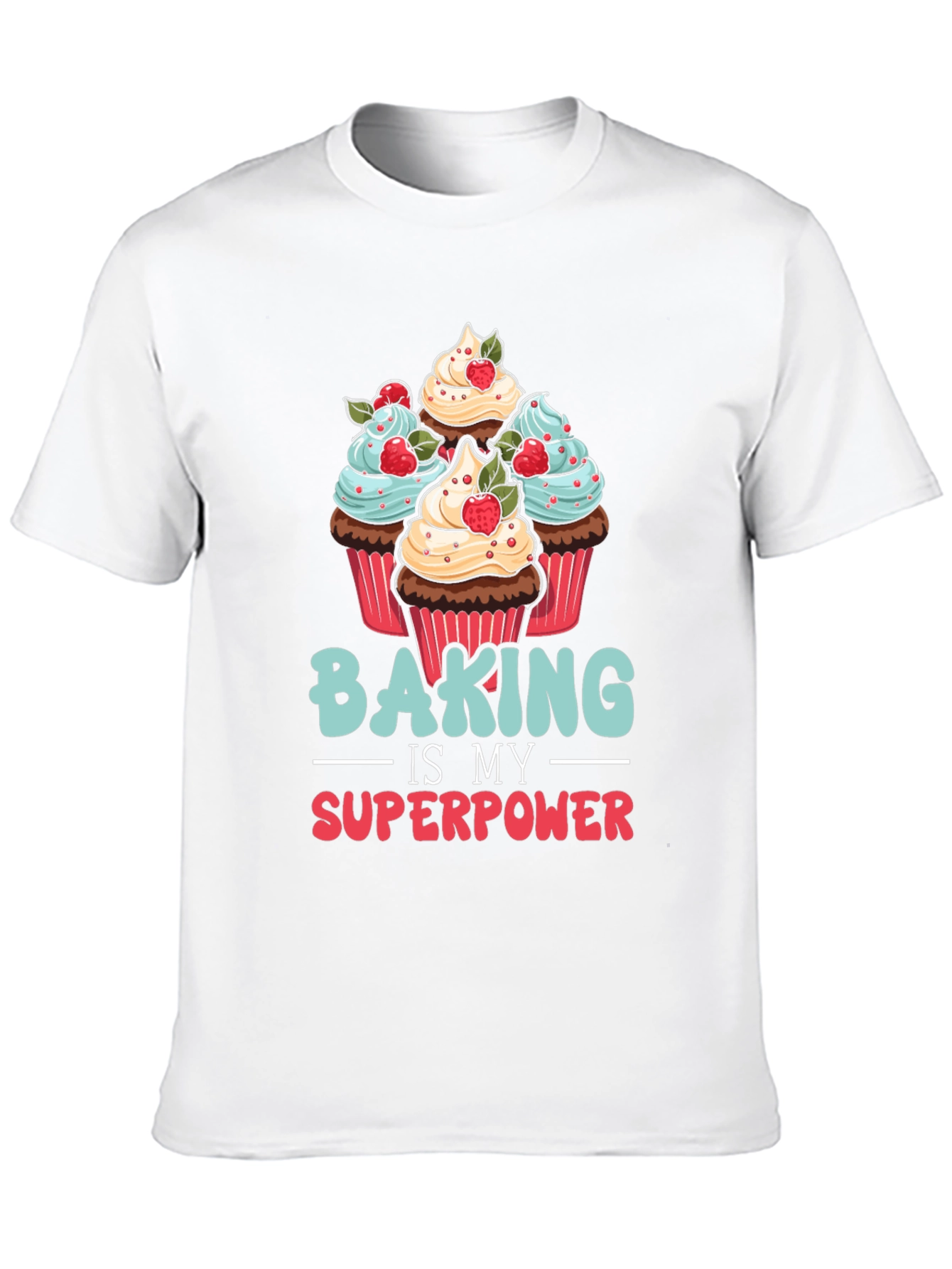 Black Baking is My Superpower Graphic T-Shirt view 10