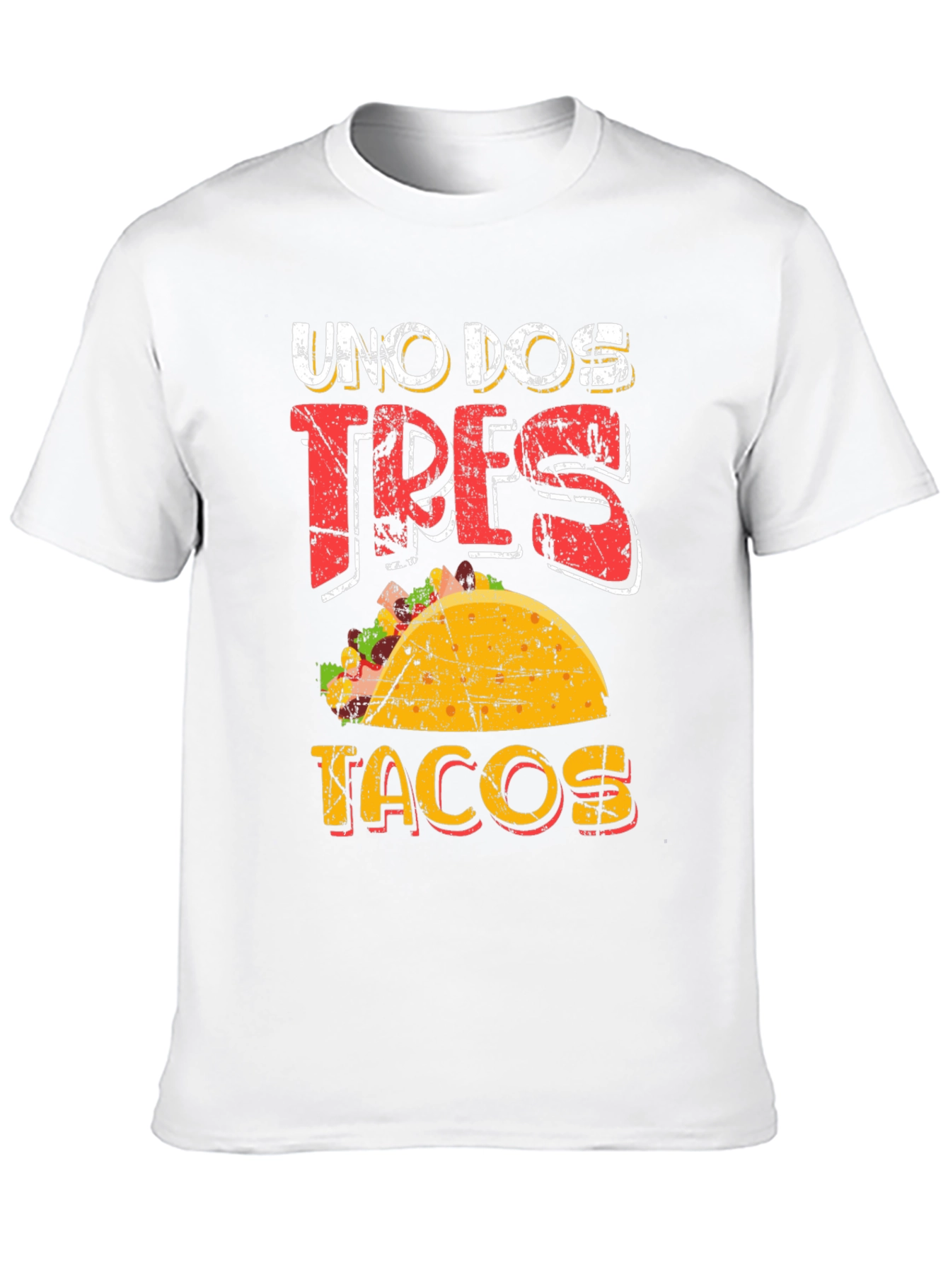 Black Uno Dos Tres Tacos Graphic T-Shirt view 10