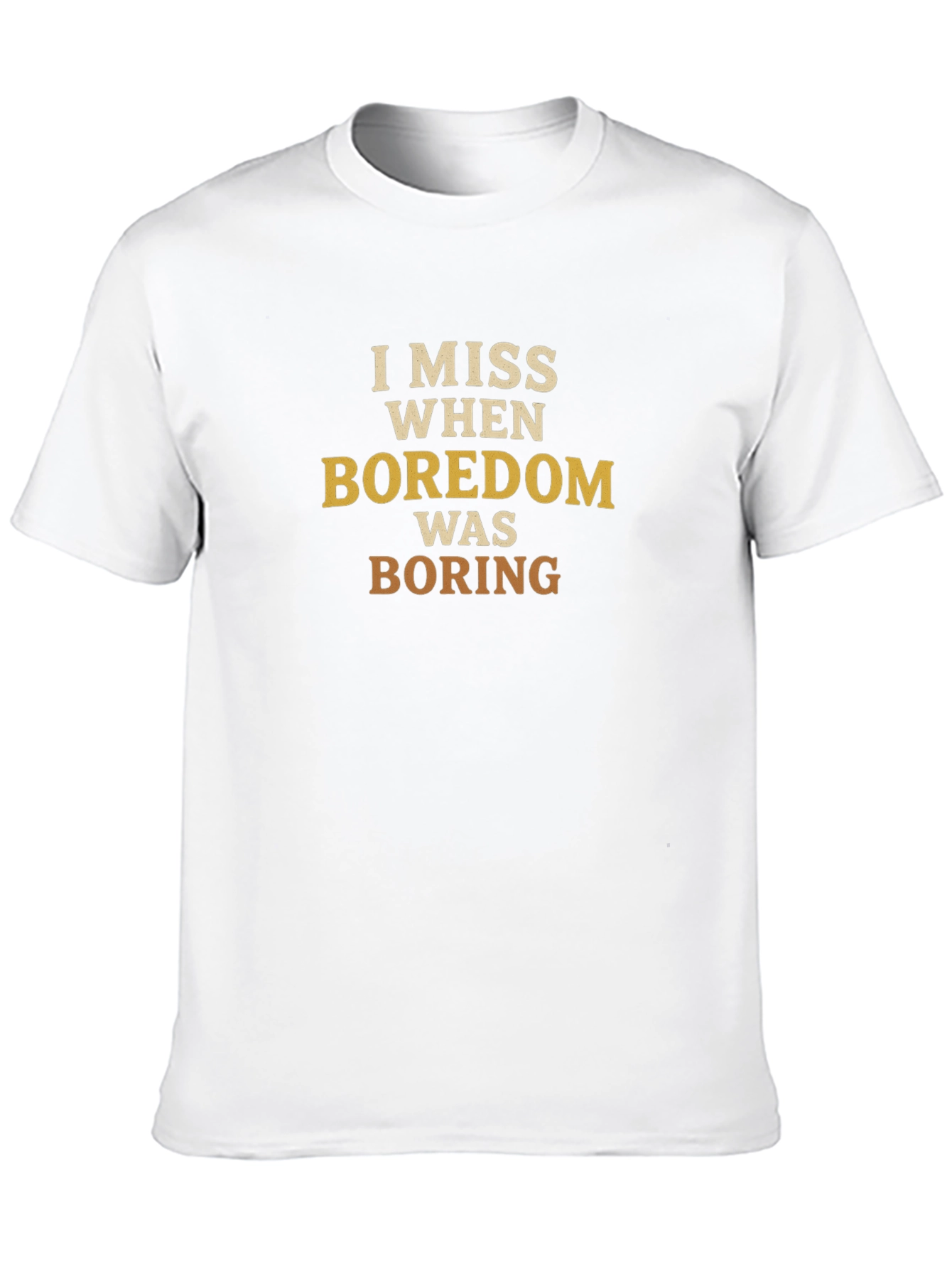 Black I Miss When Boredom Was Boring T-Shirt view 10