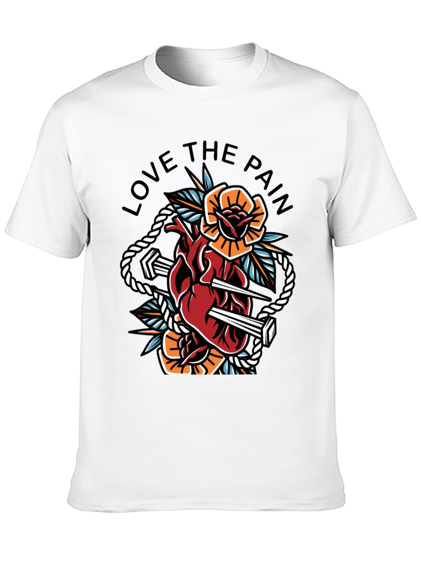 Black Love the Pain Graphic Tee view 10