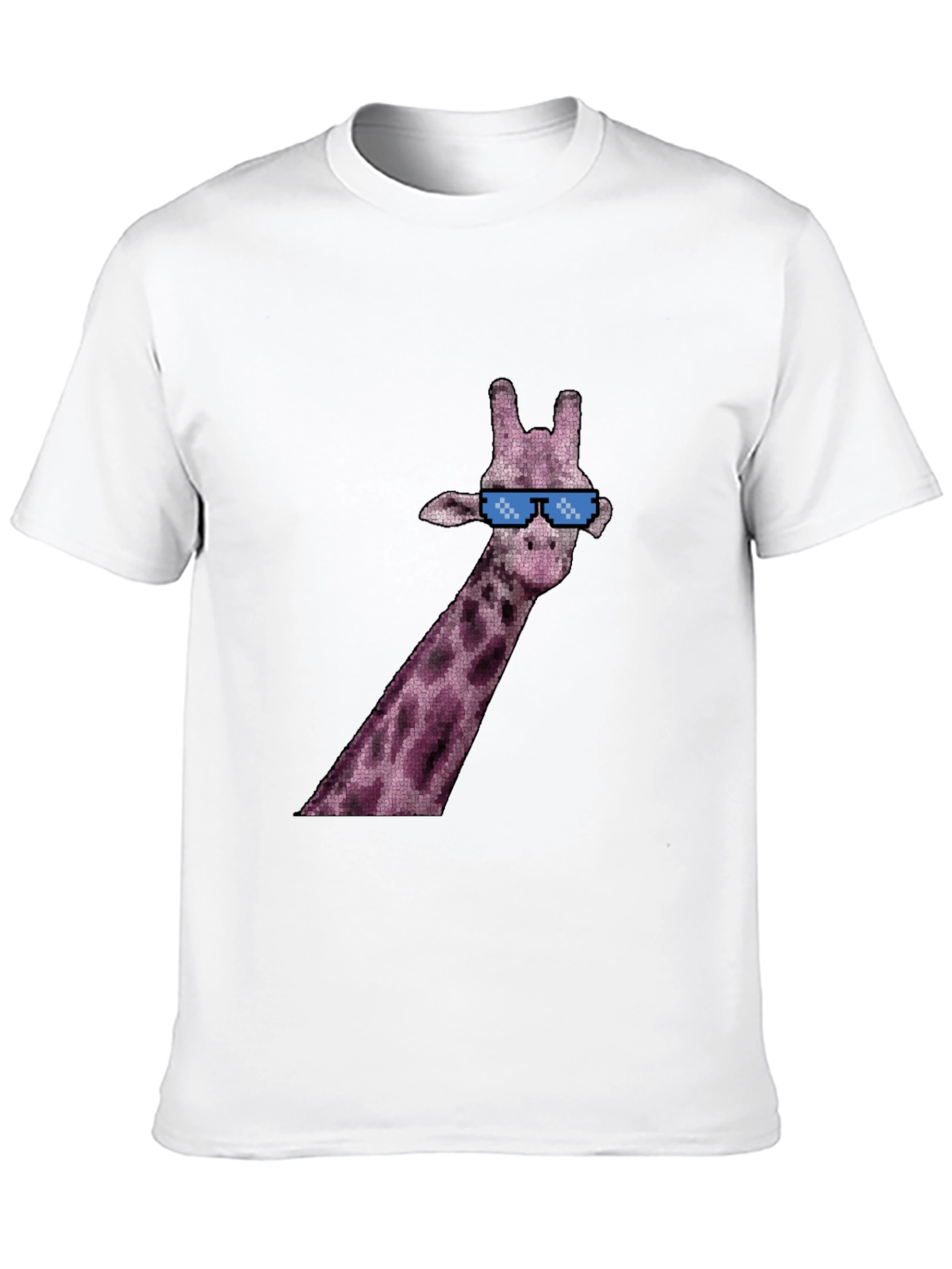 Black Cool Giraffe Graphic Tee - Black view 10