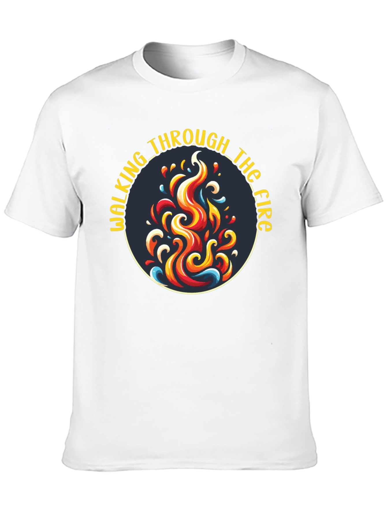 Black Walking Through the Fire Graphic T-Shirt view 10
