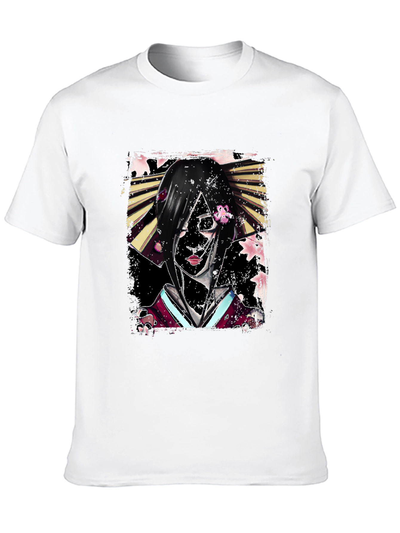 Black Geisha Graphic Black T-Shirt view 10