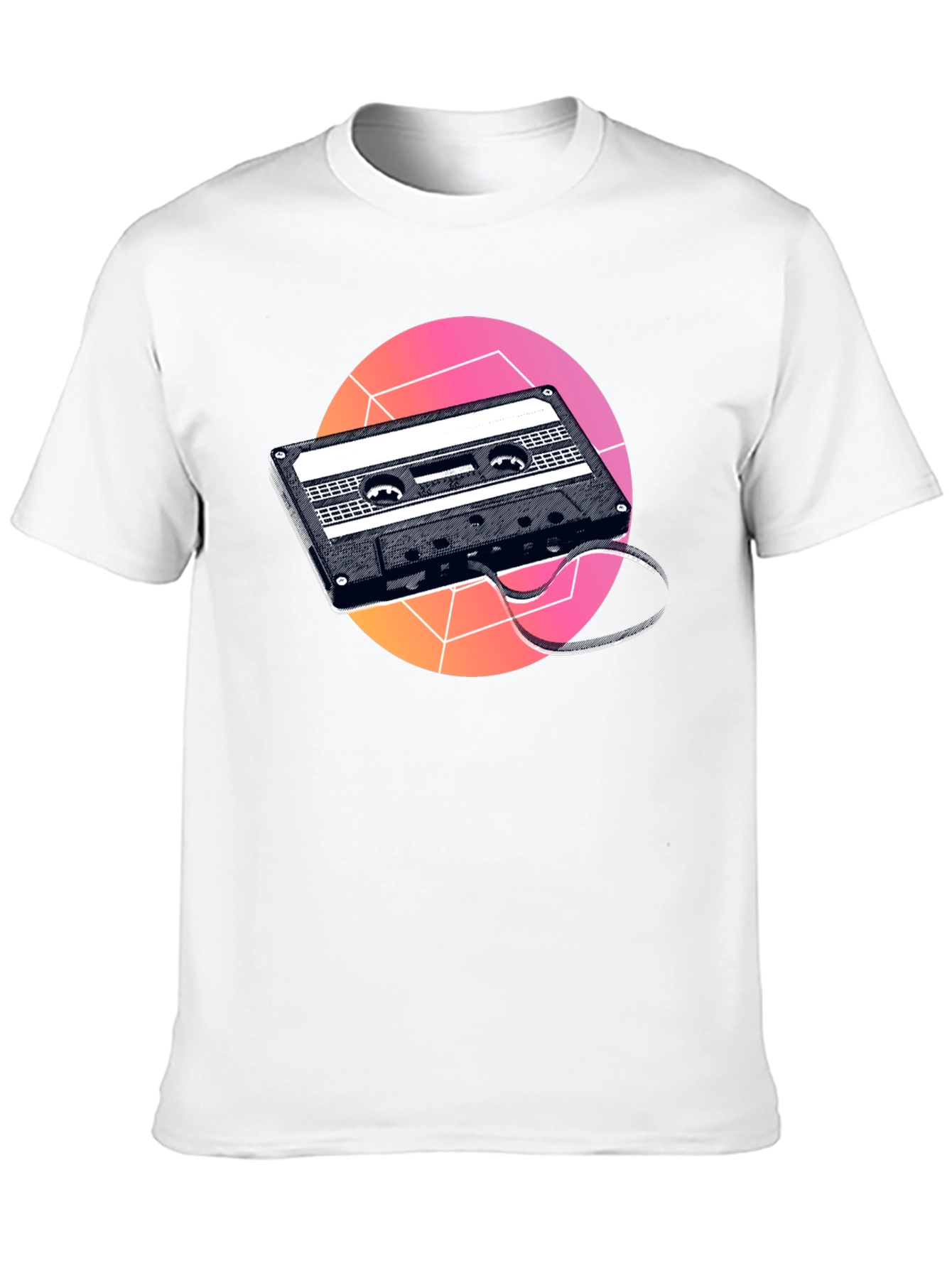 Black Retro Cassette Tape Graphic T-Shirt - Black view 10