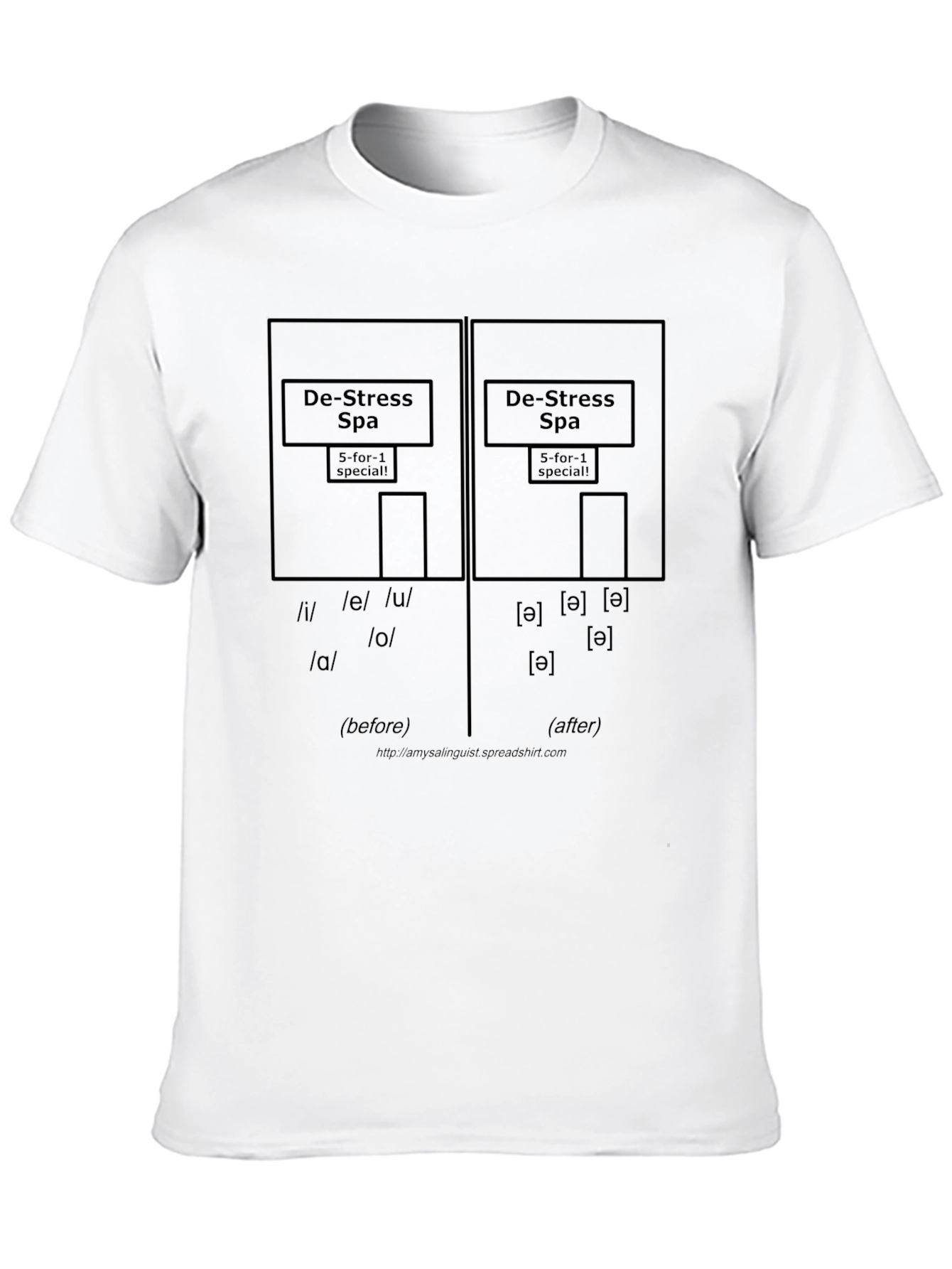De-Stress Spa Phonetics T-Shirt - 10