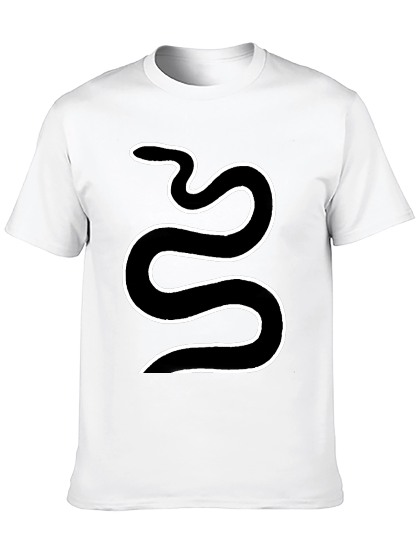 Black Black Snake Graphic Tee - Cool Serpent Design view 10