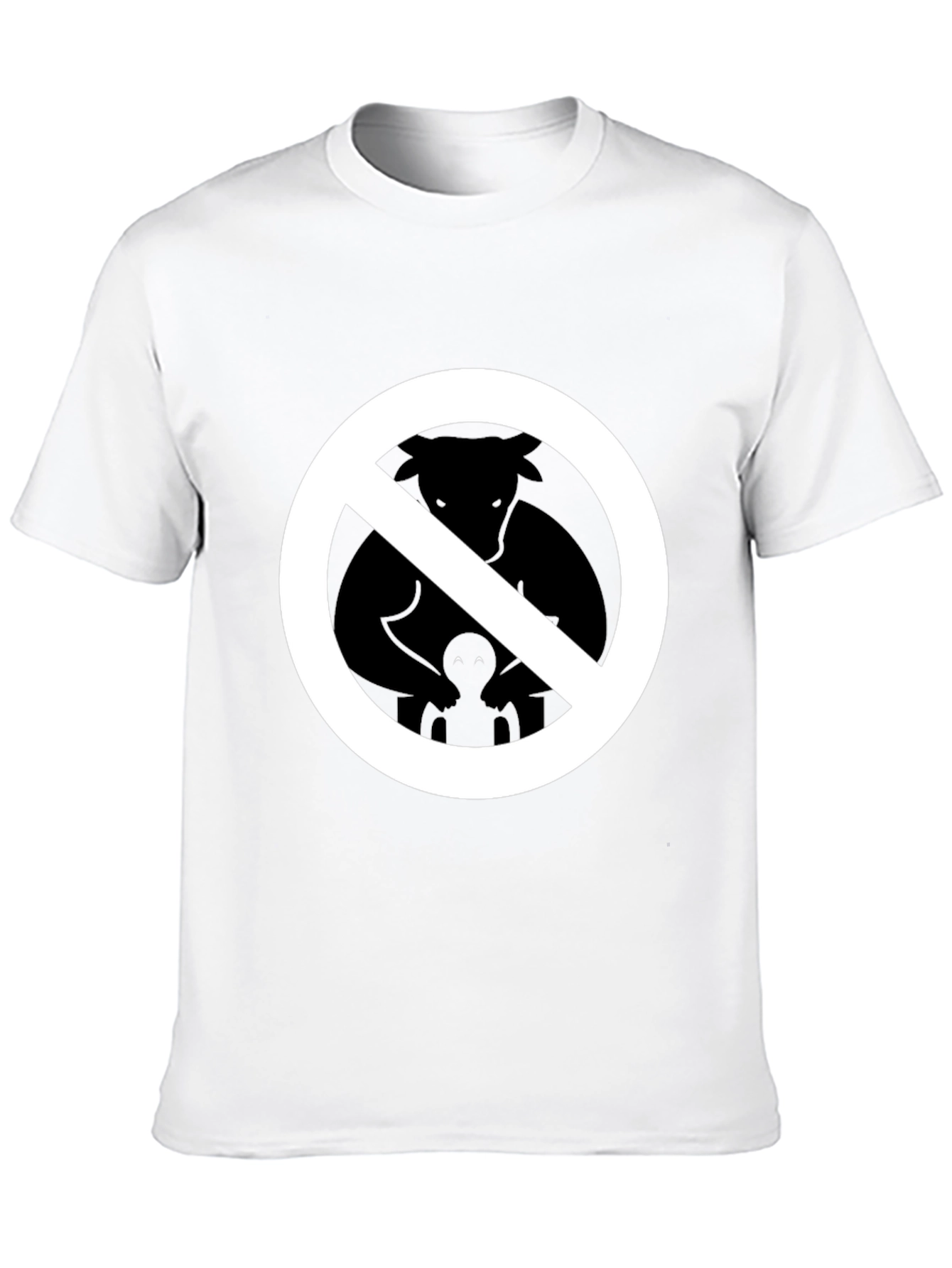 Black No Furries Black Graphic Tee view 10