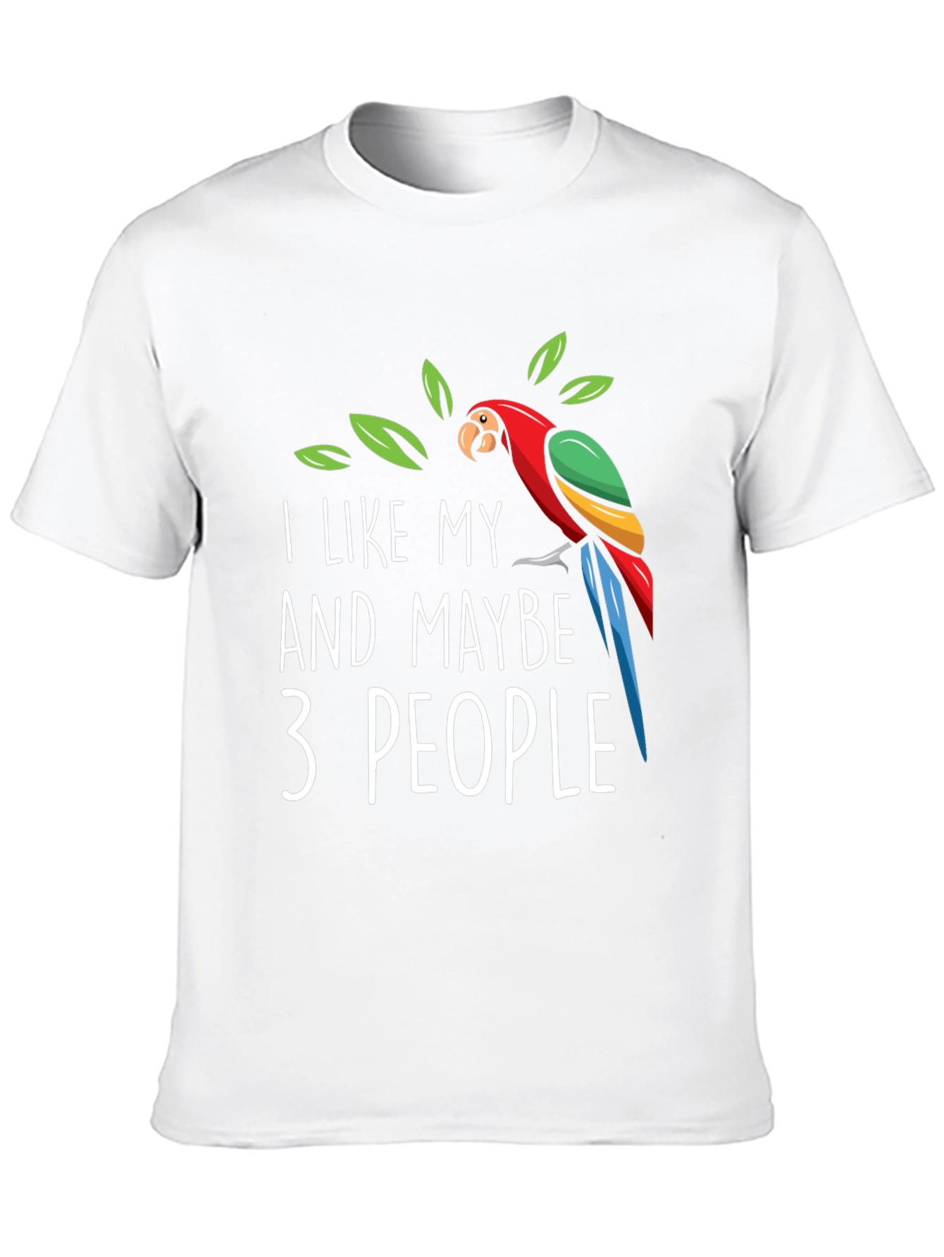 Black I Like My Parrot and Maybe 3 People - Graphic Tee view 10