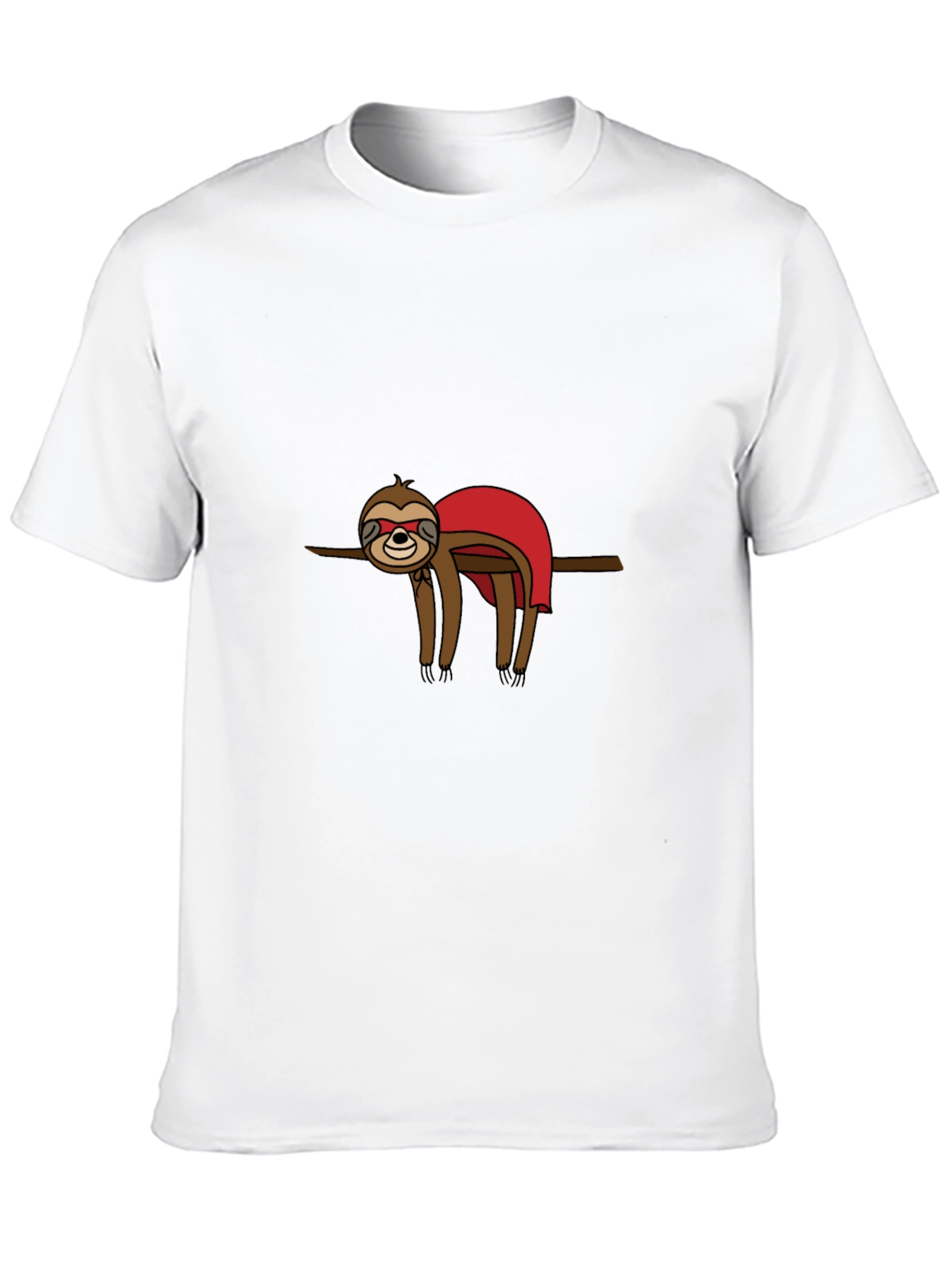 Black Superhero Sloth Graphic Tee - Black T-Shirt view 10