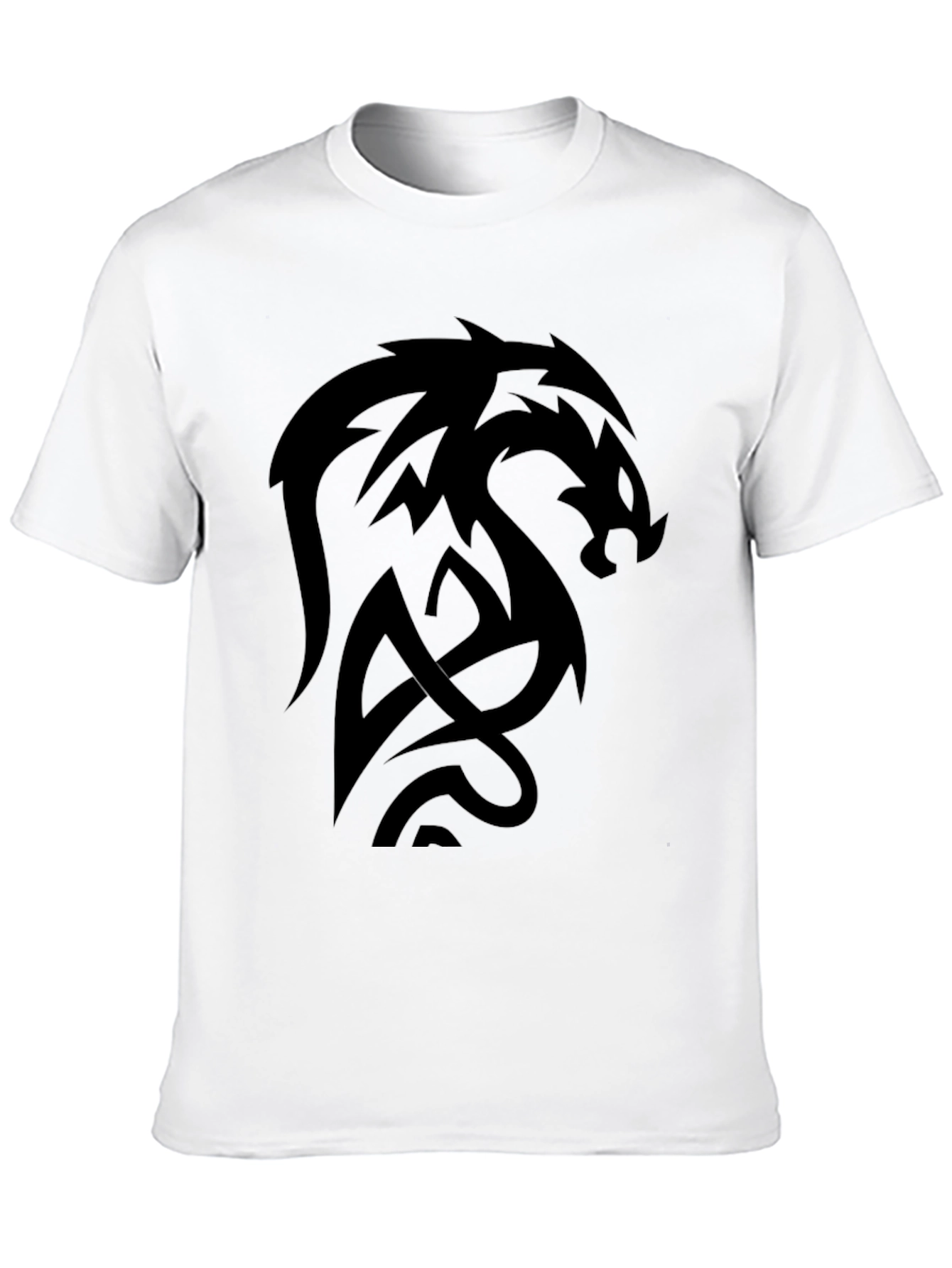 Black Dragon Graphic Black T-Shirt - Men's Stylish Tee view 10
