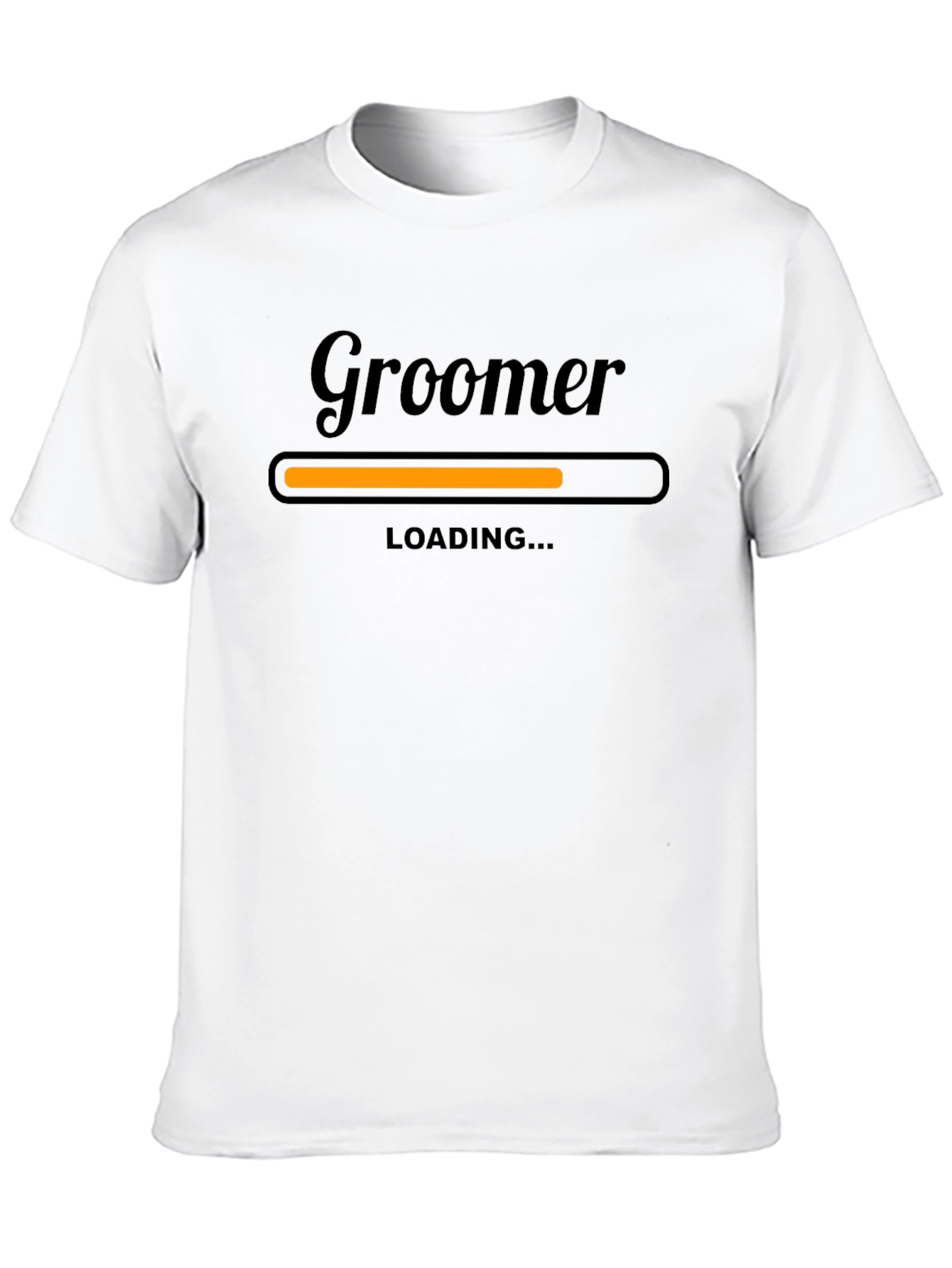 Black Groomer Loading T-Shirt - Funny Barber Gift view 10