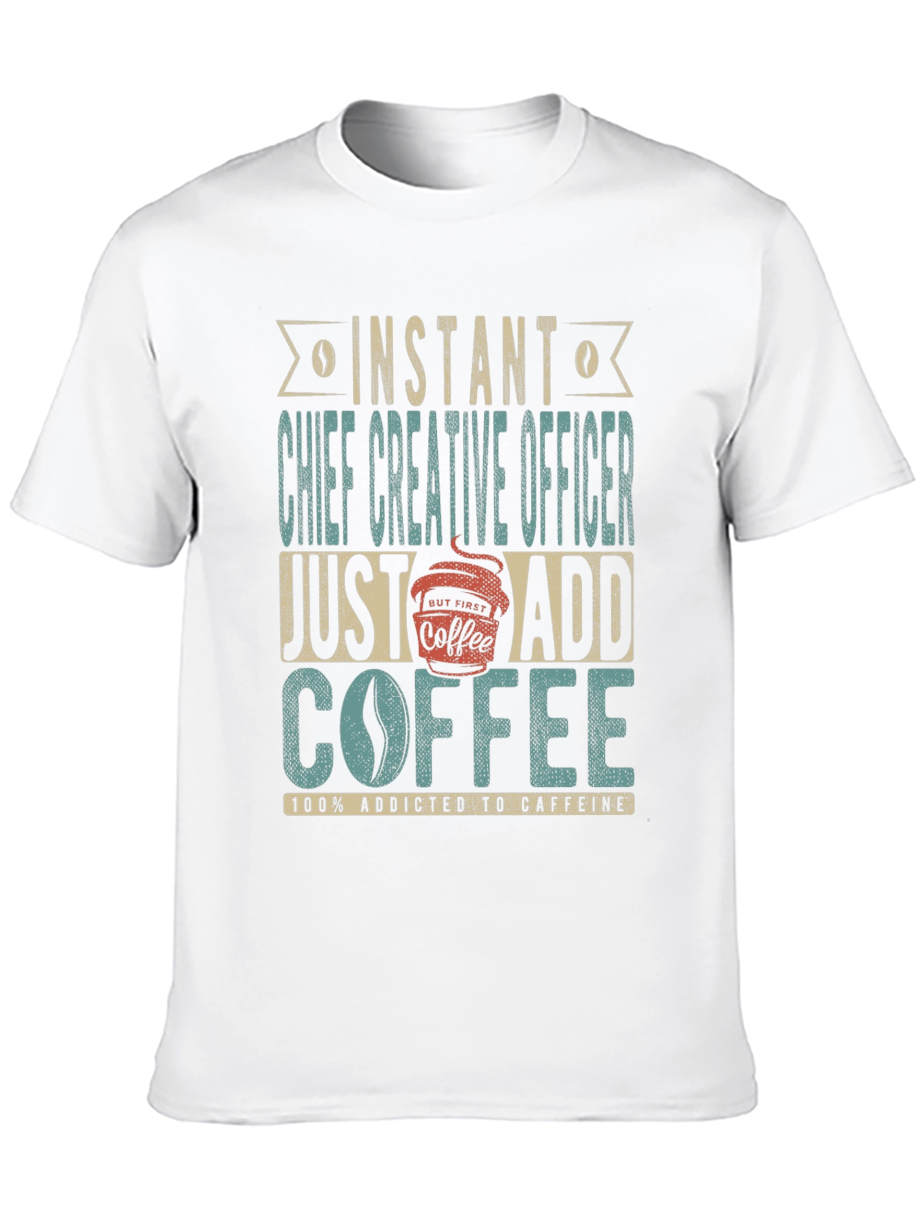 Black Instant Chief Creative Officer Coffee T-Shirt view 10