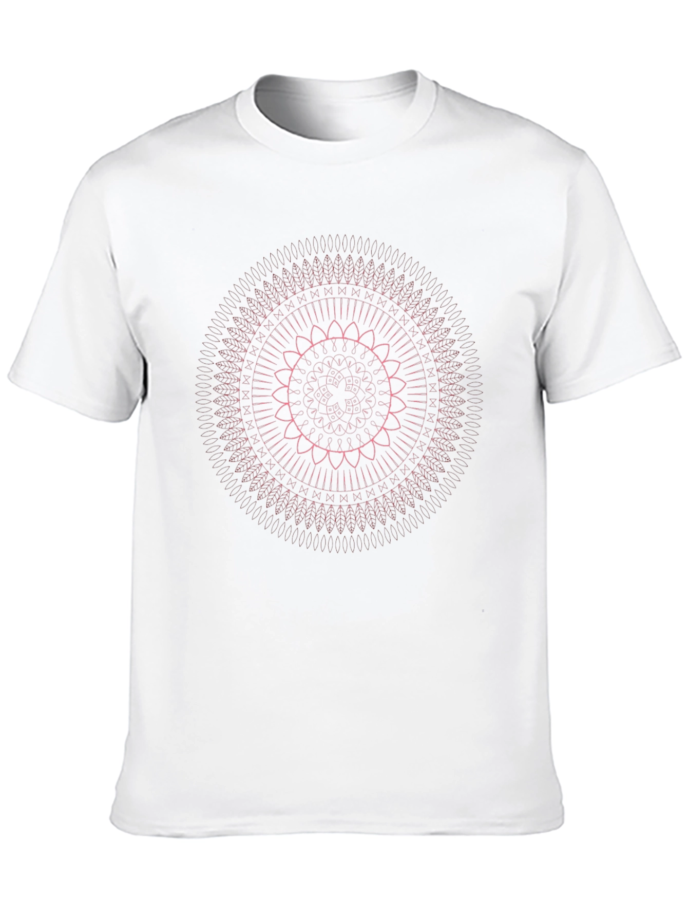 Black Geometric Mandala T-Shirt view 10