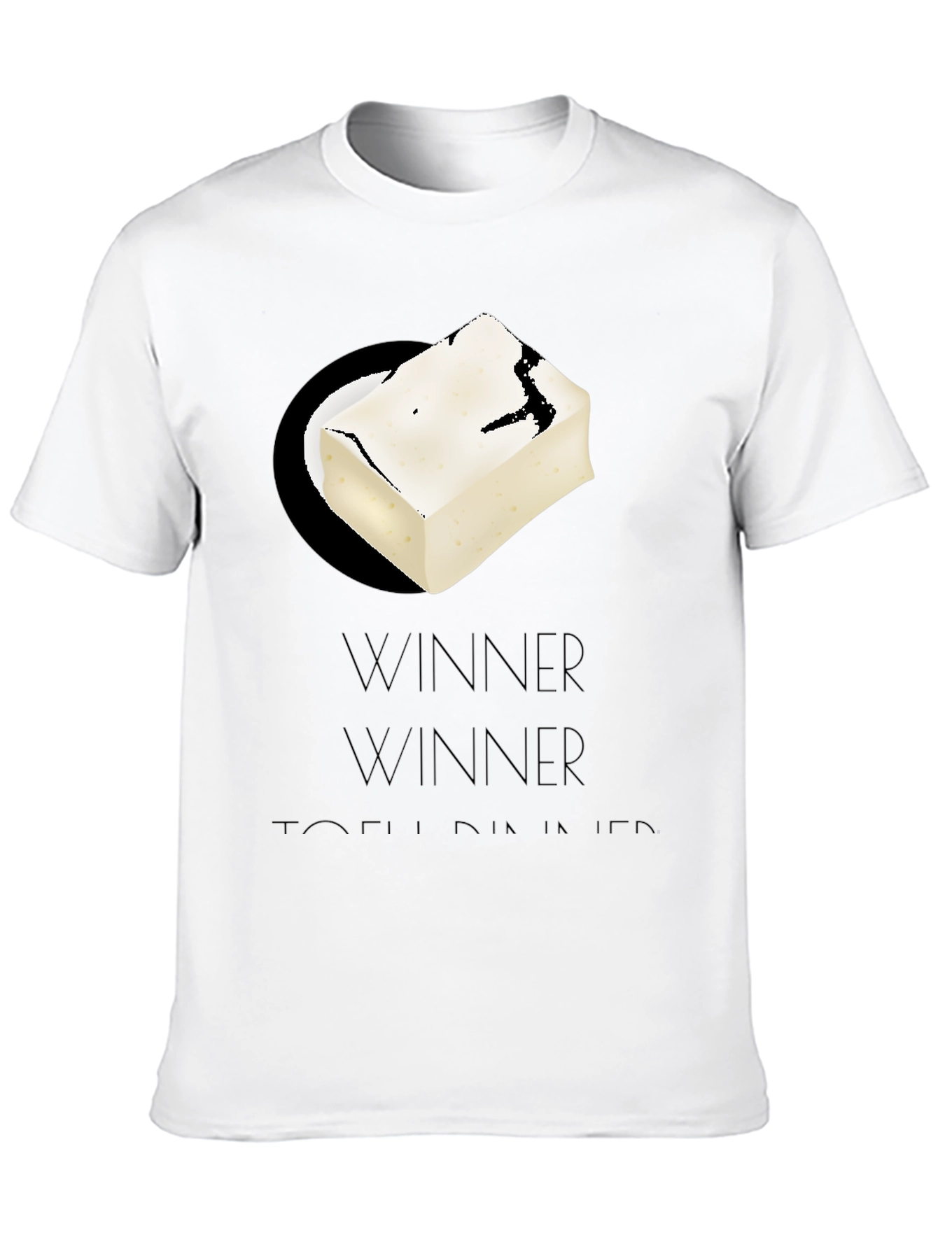 Black Winner Tofu Dinner Graphic Tee view 10