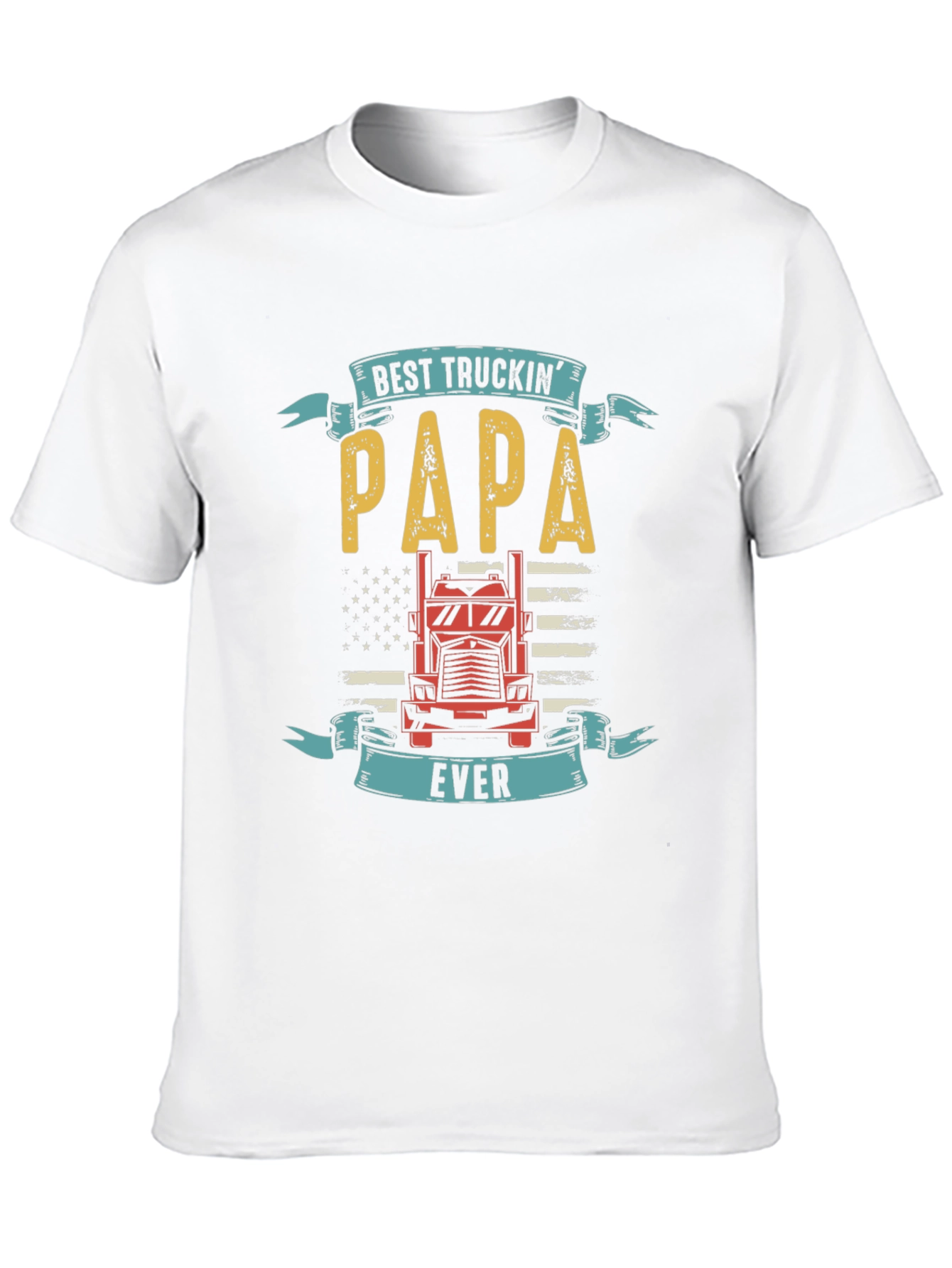Black Best Truckin' Papa Ever T-Shirt view 10
