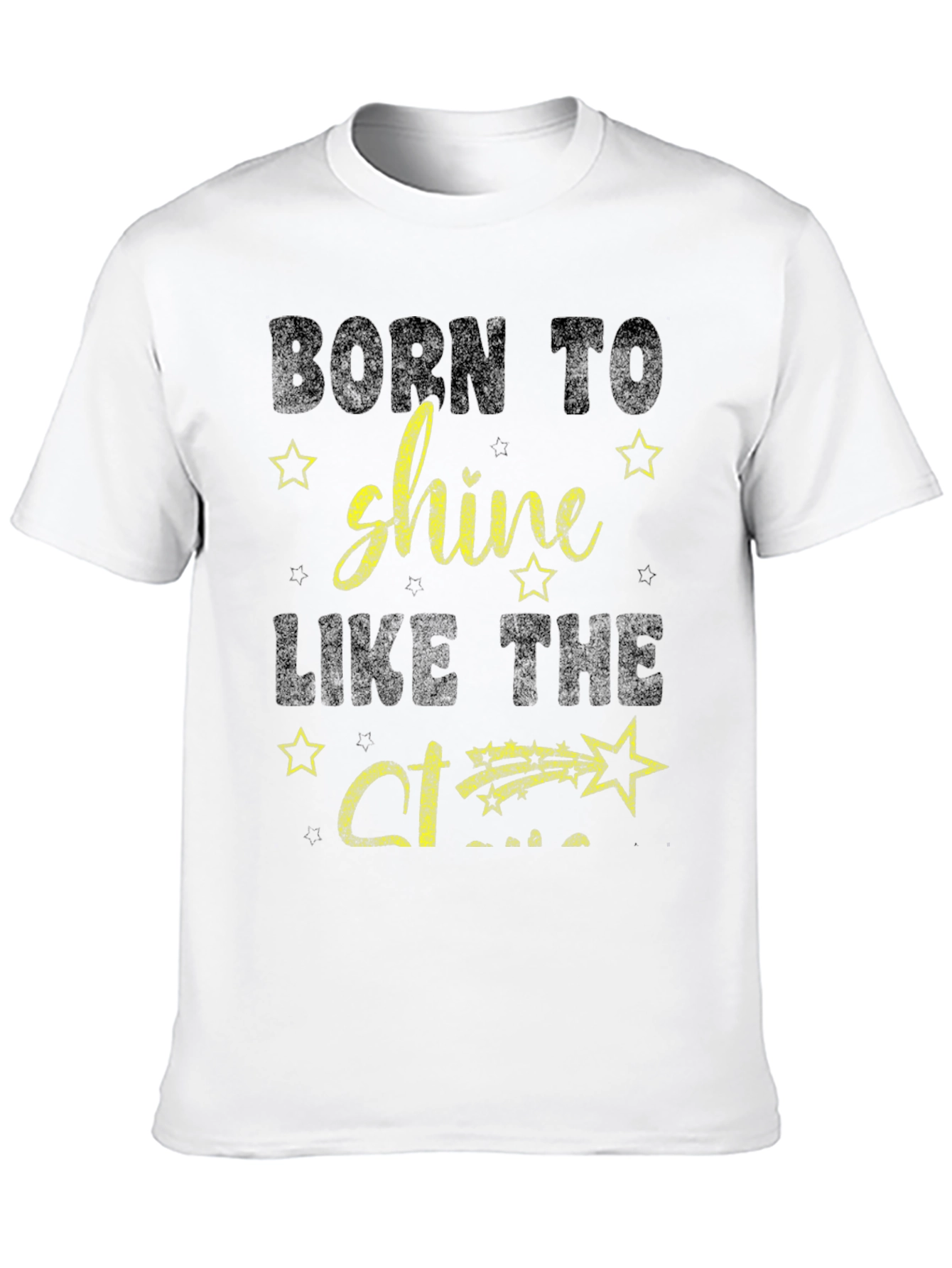 Black Born To Shine T-Shirt view 10