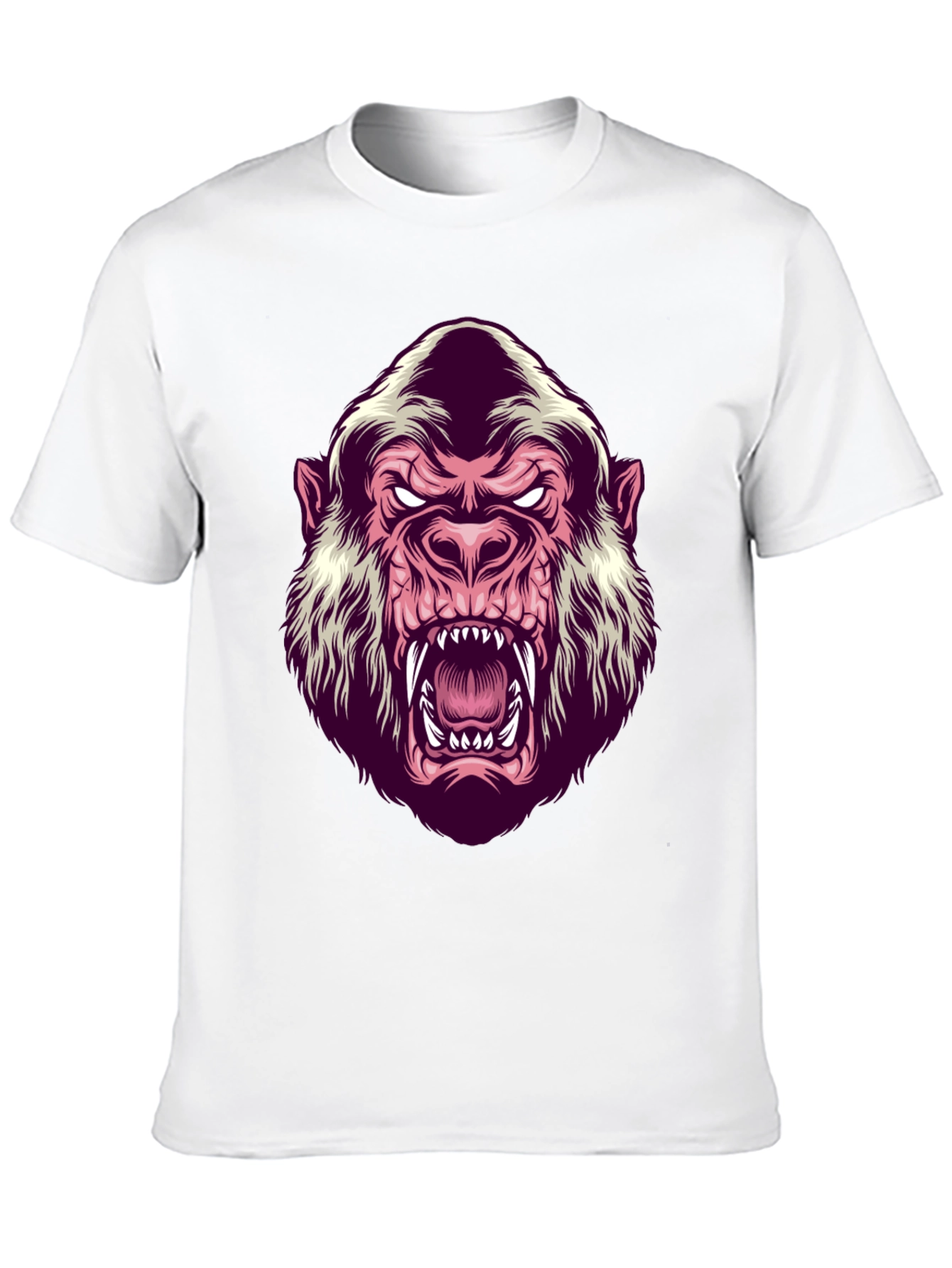 Black Men's Black Gorilla Graphic T-Shirt view 10