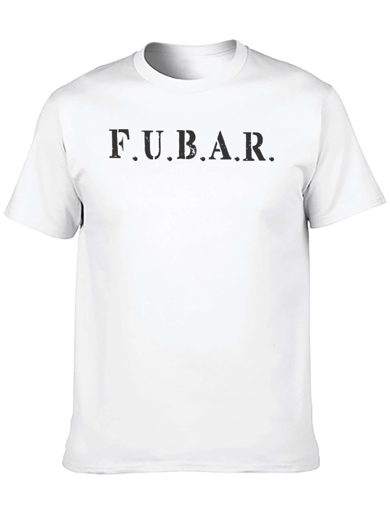 Black FUBAR Graphic Tee - Black Casual T-Shirt view 10
