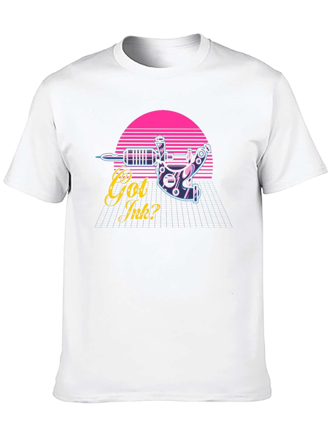 Black Got Ink? Tattoo Machine T-Shirt - Retro Style view 10