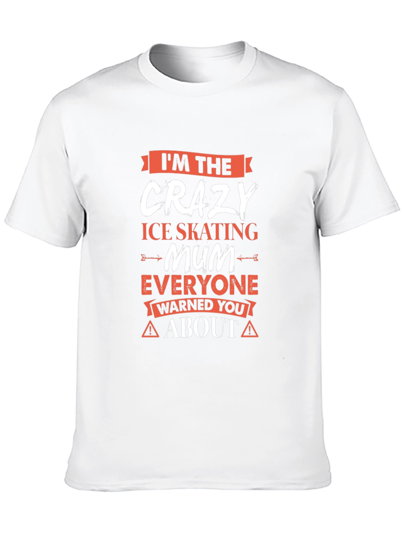 Black Crazy Ice Skating Mum T-Shirt - Novelty Graphic Tee view 10